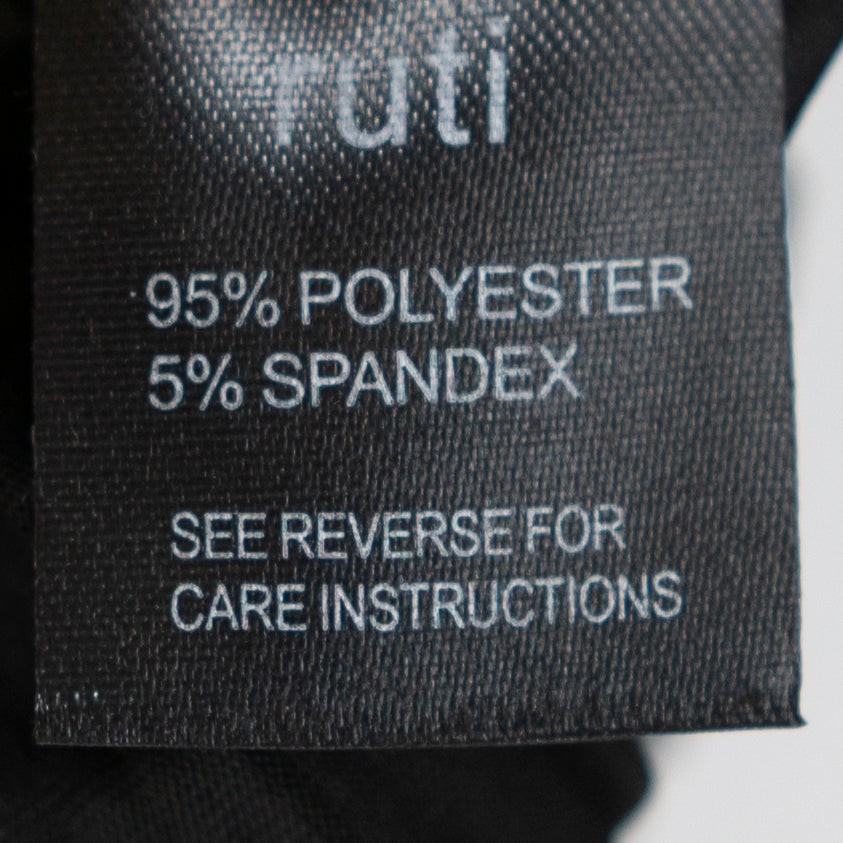 NEW Ruti Relaxed Pleated Long Sleeve Lightweight Blouse Shirt Top Black Medium