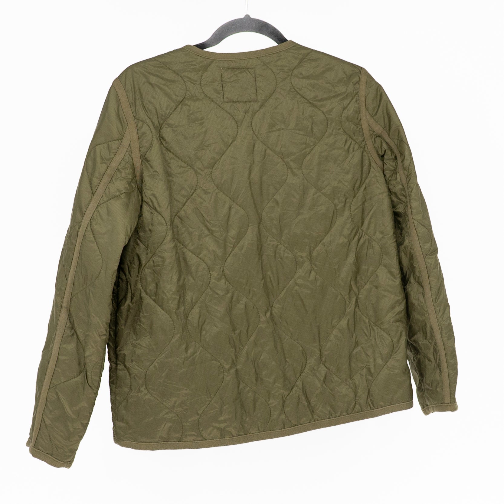 Madewell Women's Quilted Liner Lightweight Button Front Jacket Vintage Moss S