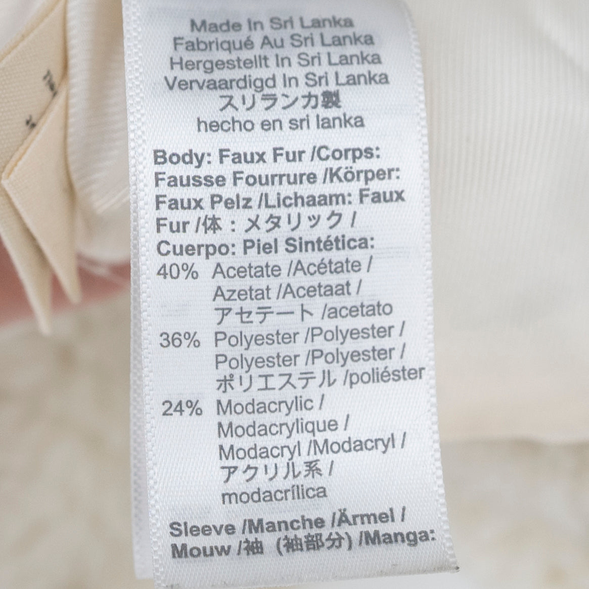 Madewell McClancy Sherpa Teddy Snap Front Button Coat Jacket Ivory Natural Small