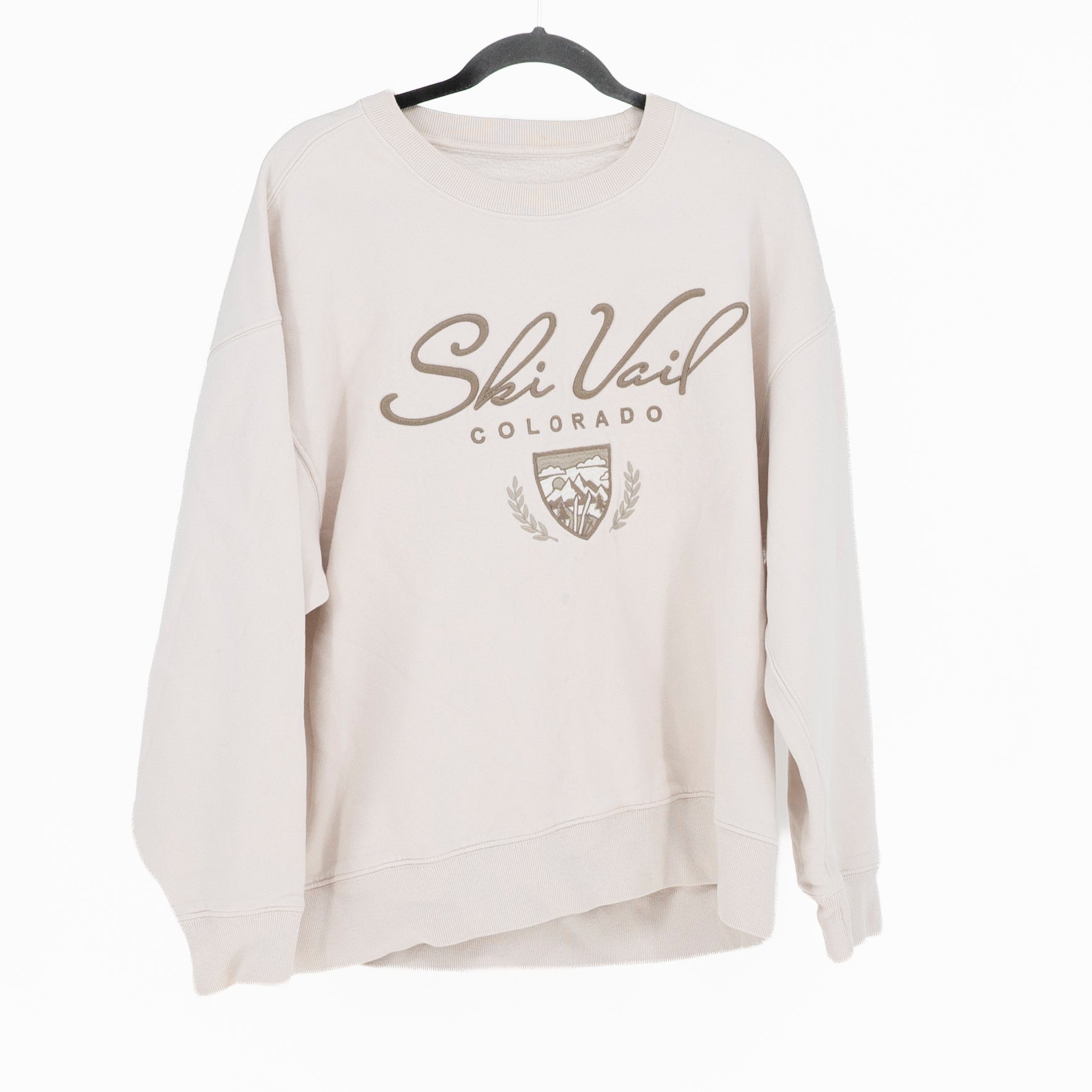 Abercrombie & Fitch Soft A&F Collection Ski Vail Colorado Embroidered Sweater L