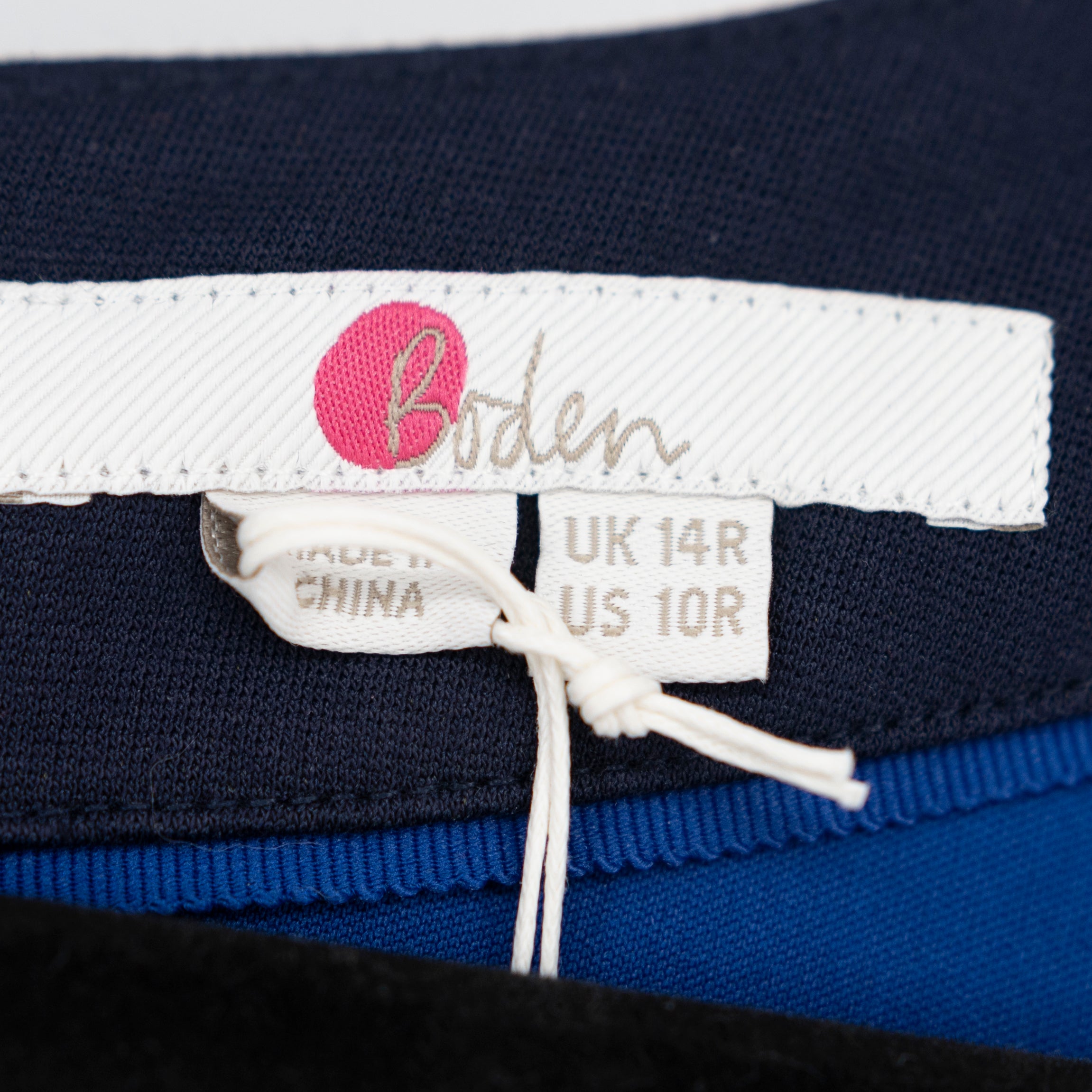 NEW Boden Erin Ponte Stretch Knit Fit Flare Midi Dress Twirl Blue 10