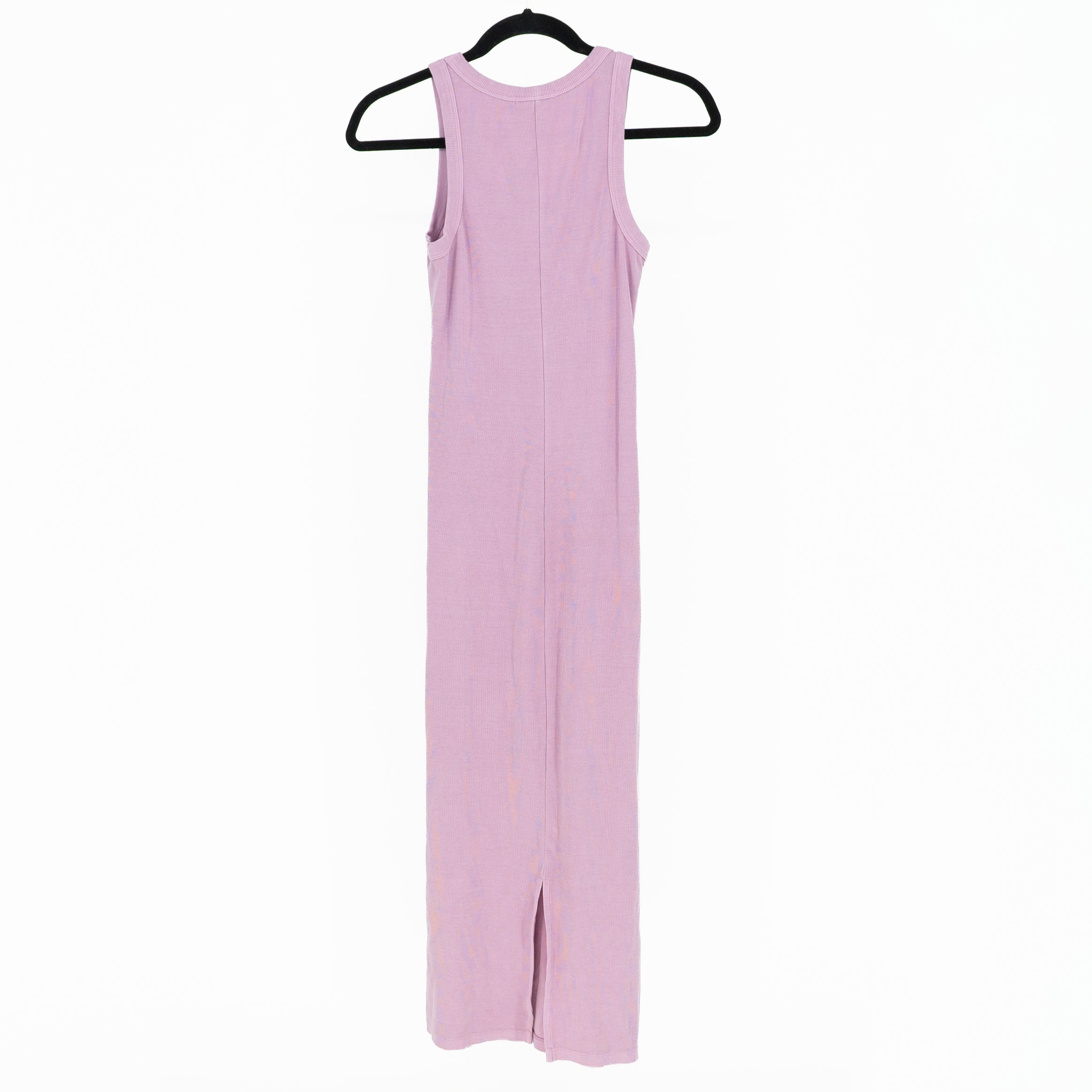 NEW Marine Layer Lexi Rib Sun-In Cotton Modal Stretch Knit Midi Dress Lavender