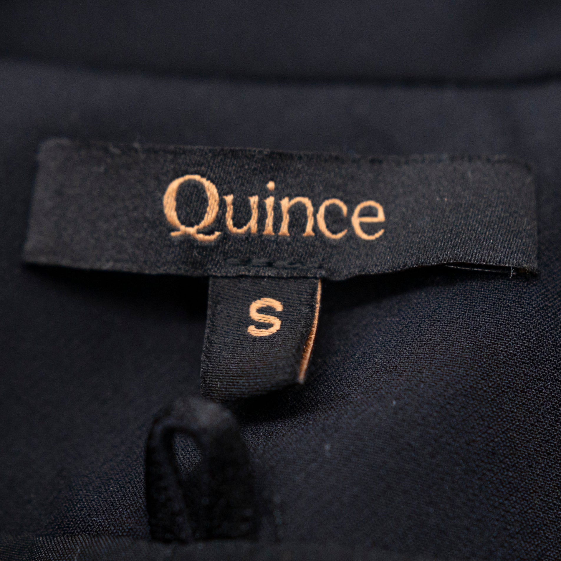 Quince Women's Recycled Nylon Stretch Double Breasted Blazer Jacket Black S