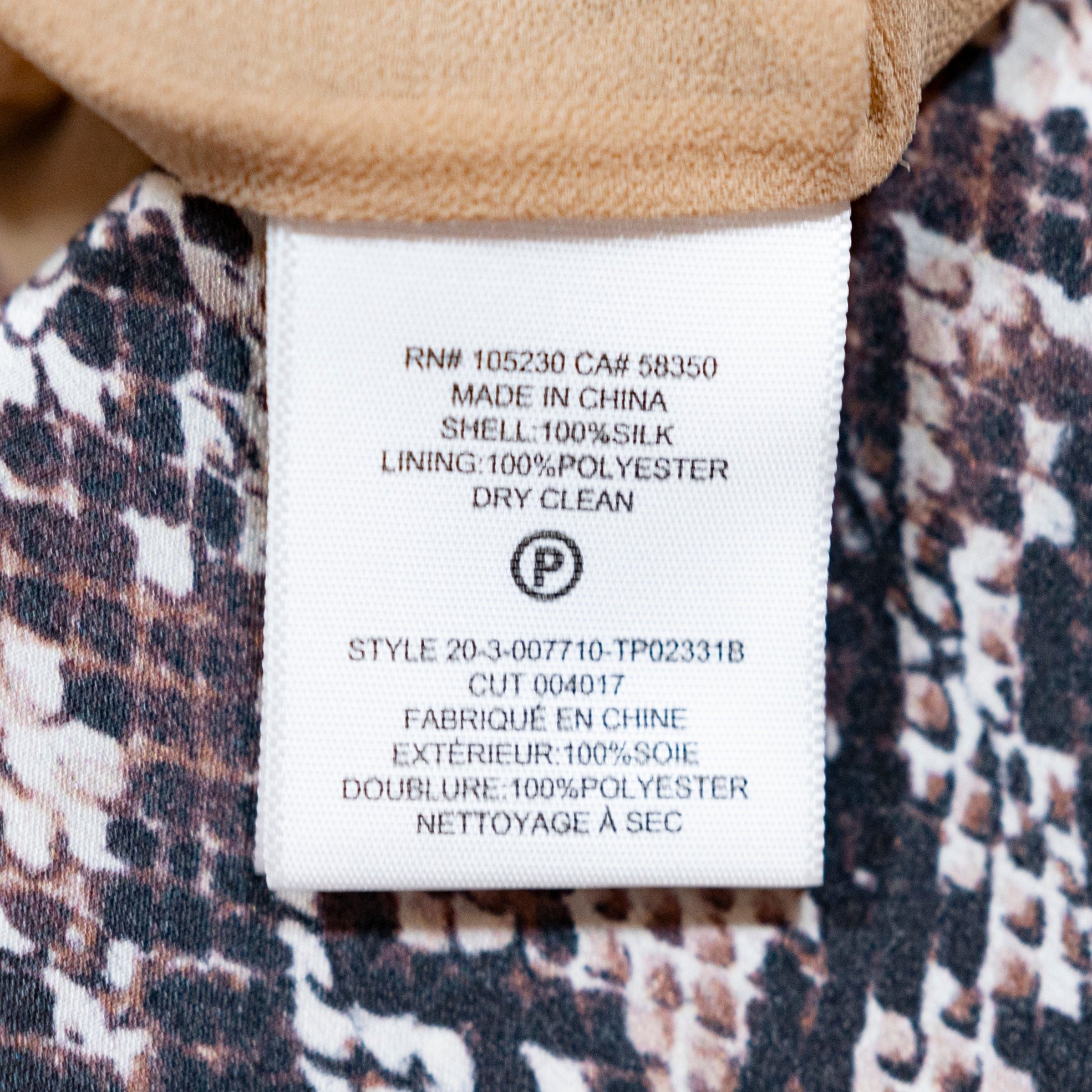 NEW Joie Cedra B Silk Chiffon Halter Neck Cut Out Natural Snake Python Blouse