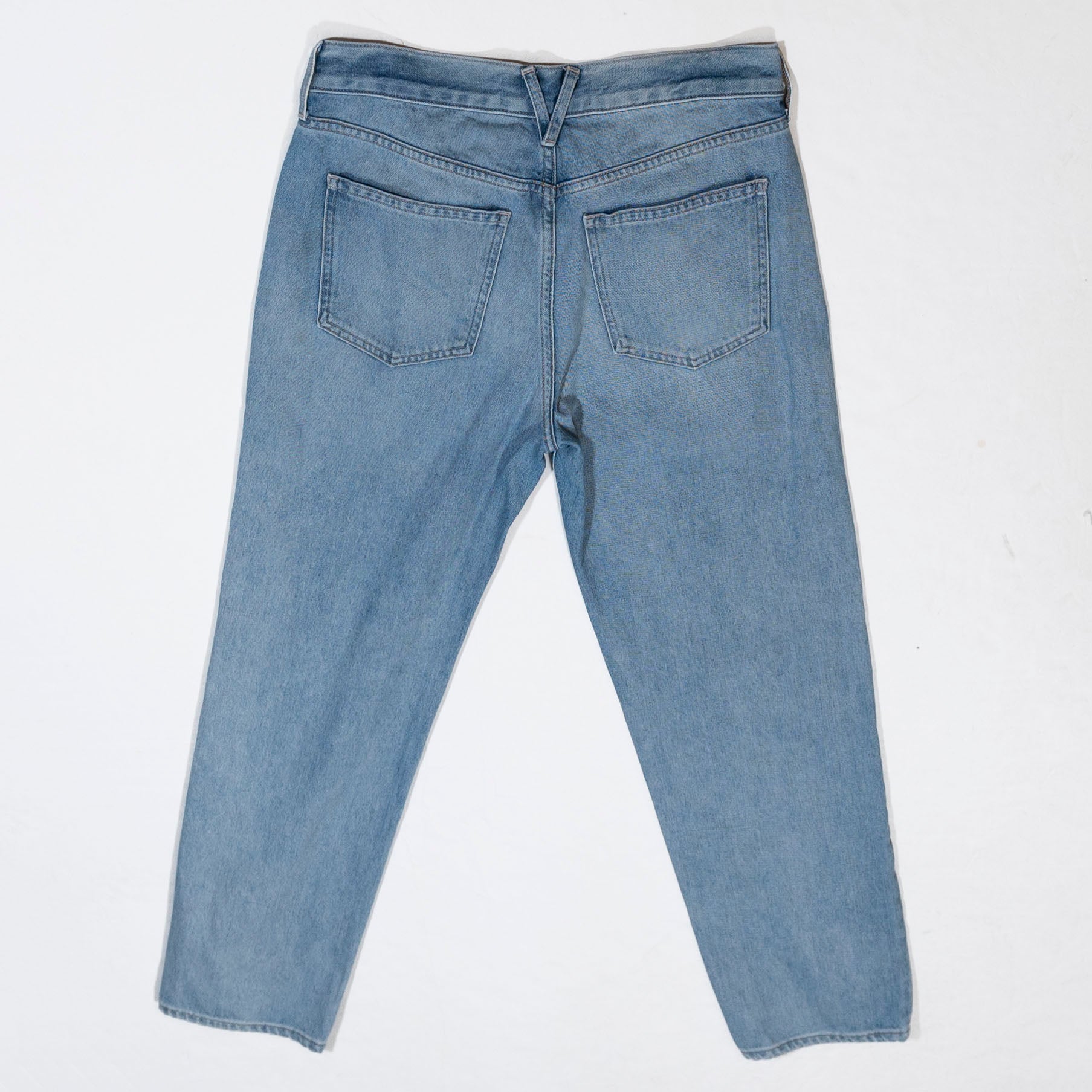 Veronica Beard Blake Cotton Denim Stretch Straight Leg Nova Wash Jeans 27/4