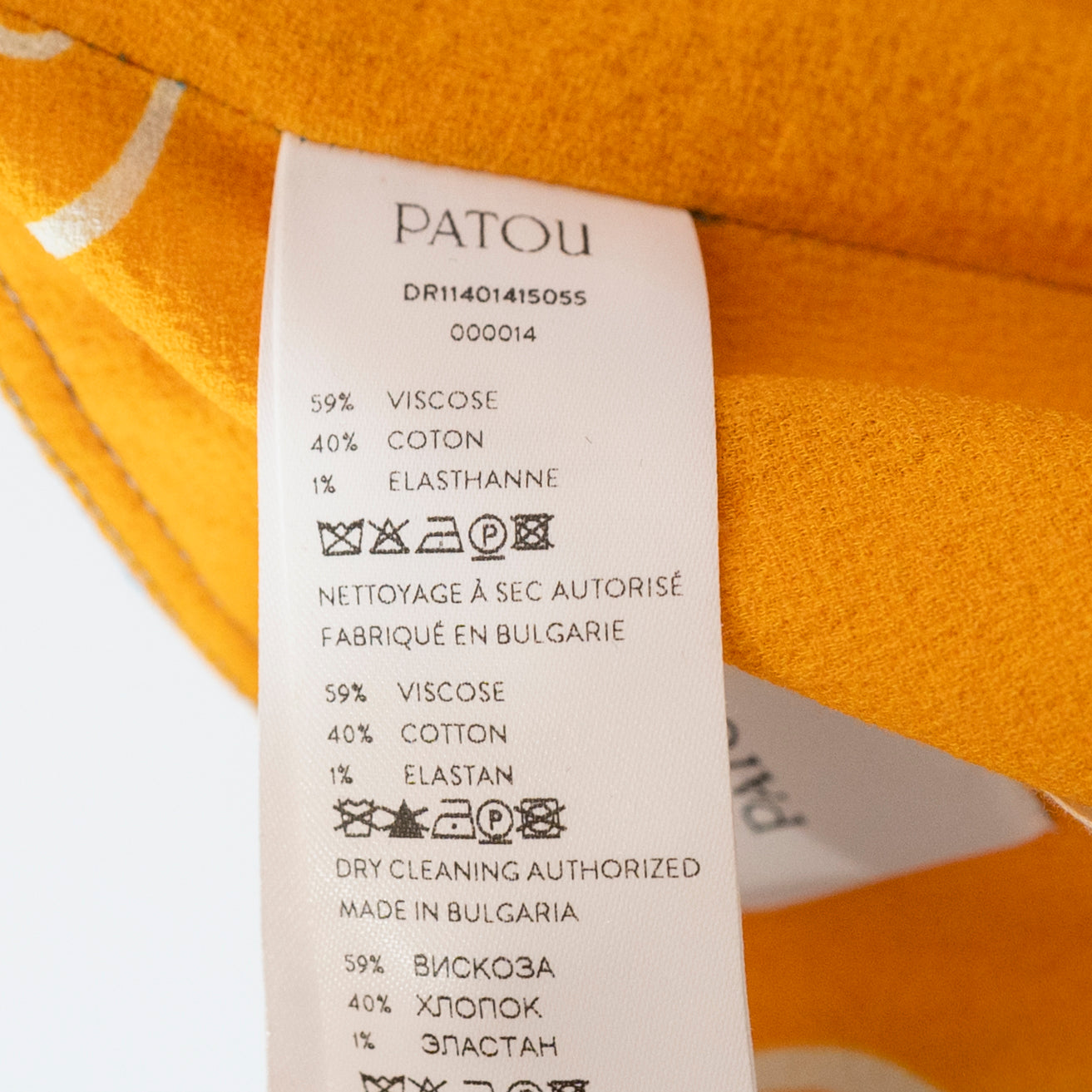 Patou Open Back In Printed Organic Stretch Seersucker Tapisserie Midi Dress 38
