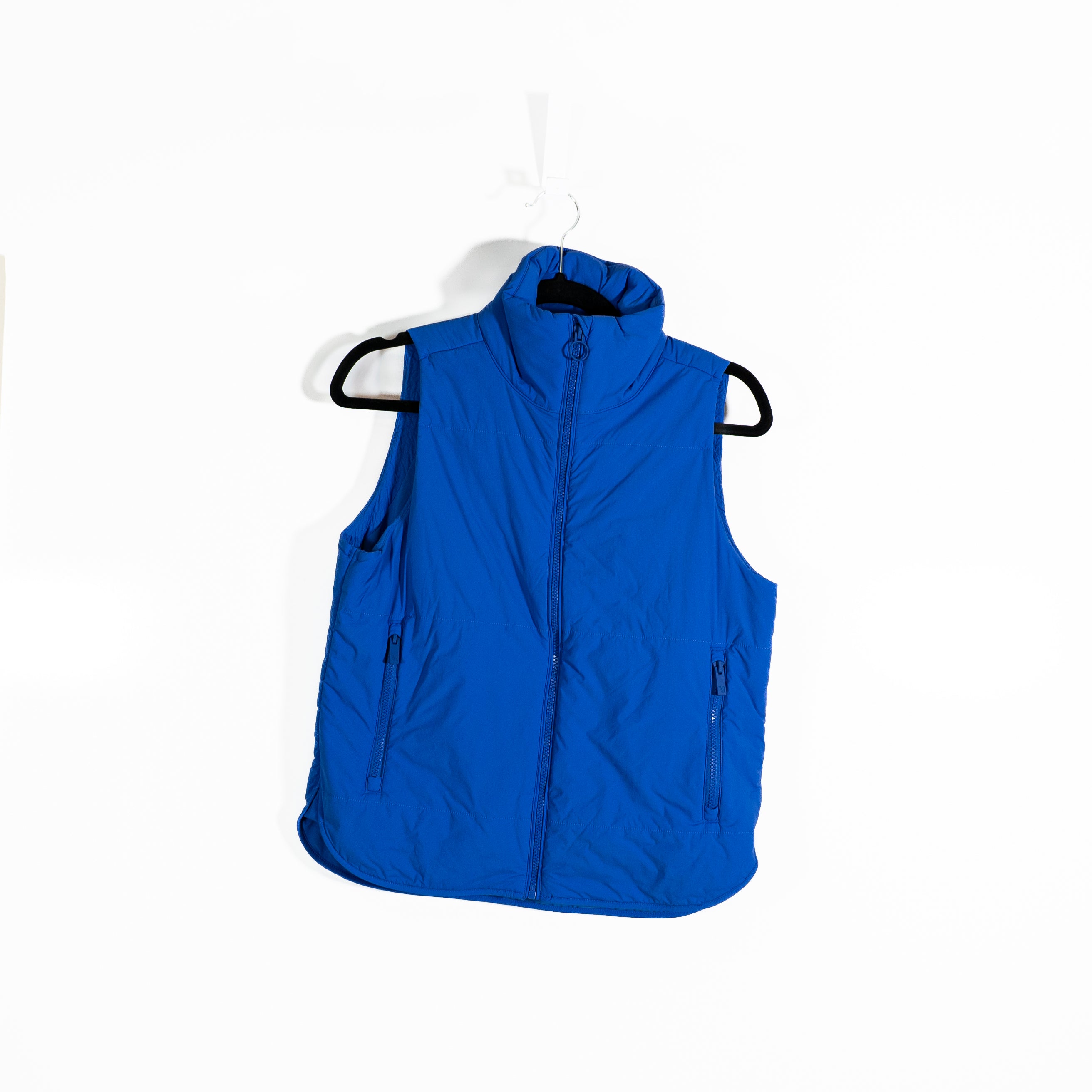 Vuori Canyon Insulated Sleeveless High Neck Full Zip Vest Jacket Bright Iris XS
