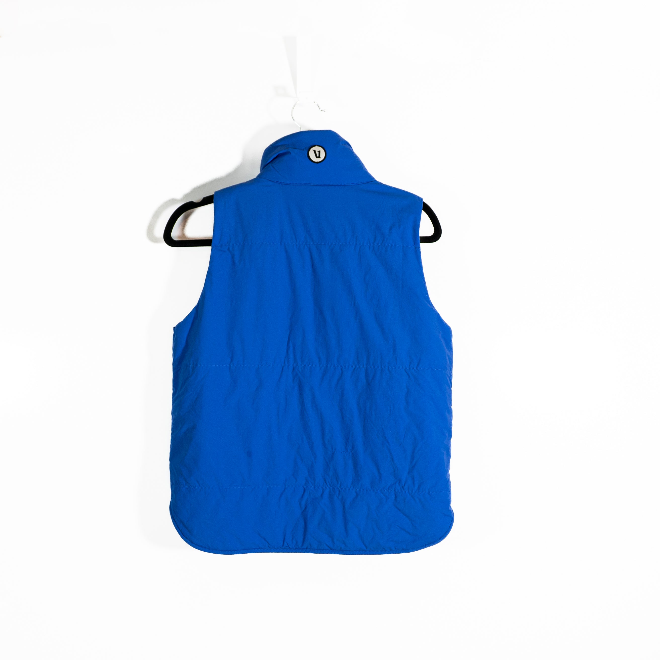 Vuori Canyon Insulated Sleeveless High Neck Full Zip Vest Jacket Bright Iris XS