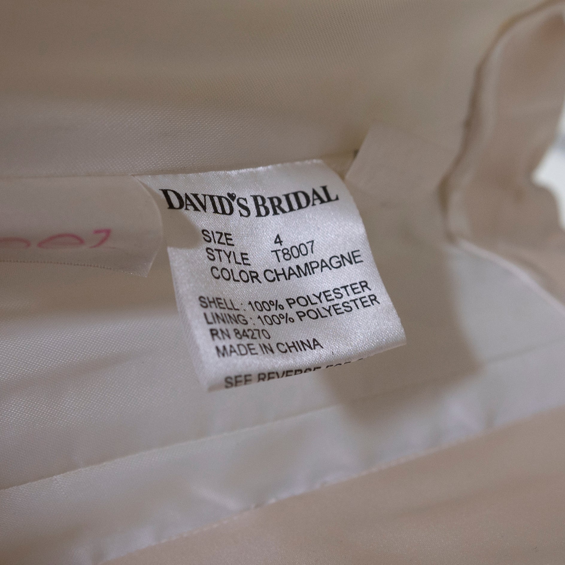 St Tropez David's Bridal Style T8007 Crystal Embroidered Lace Up Corset Top 4