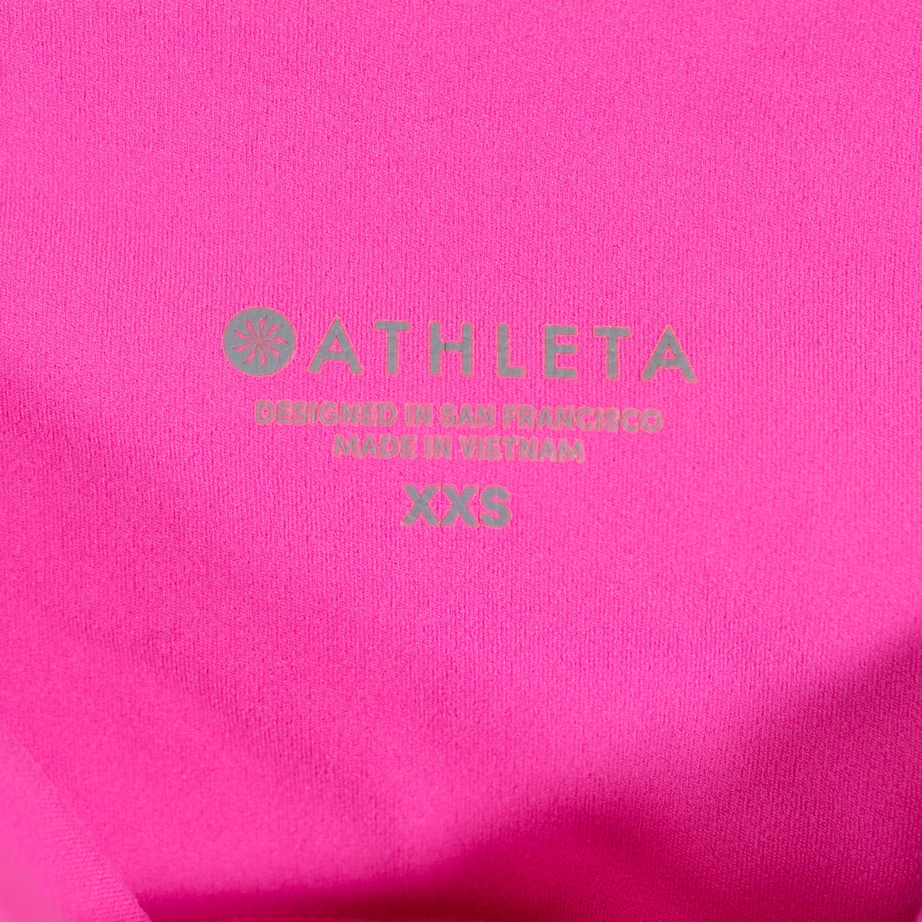 Athleta Women's Stash High Rise Athletic Work Out 7/8 Leggings Pink XXS