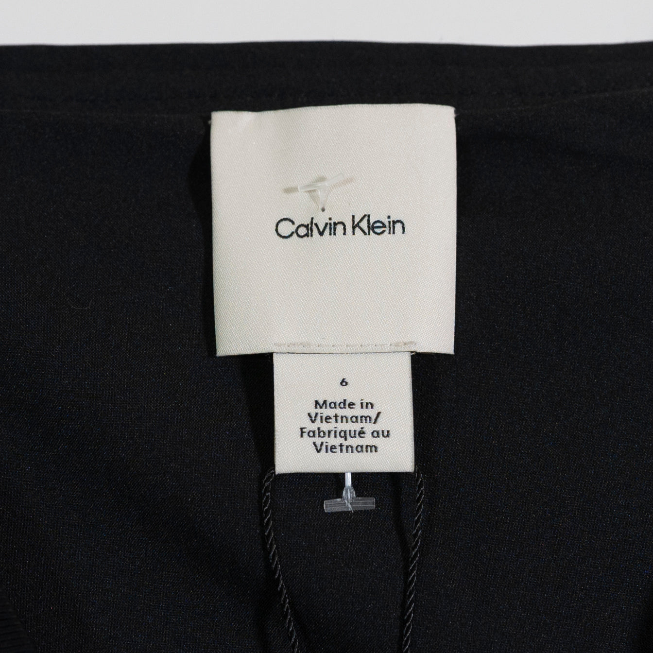 NEW Calvin Klein Sequin Embellished Sleeveless Tank Mini Party Dress Black 6