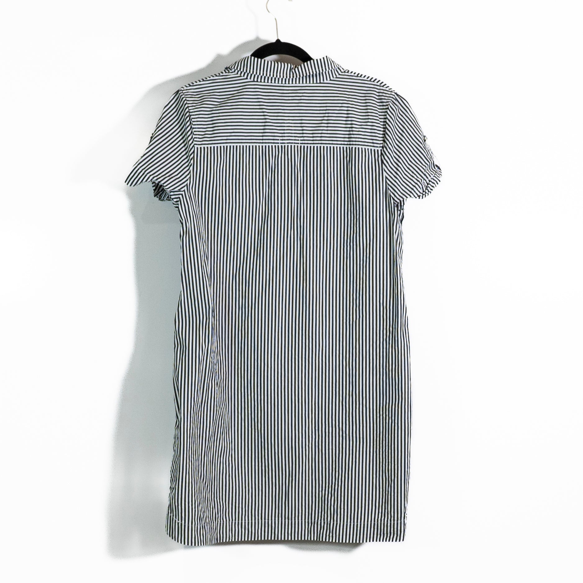 Vineyard Vines Margo Cotton Poplin Collared Striped Pullover Mini Dress 12