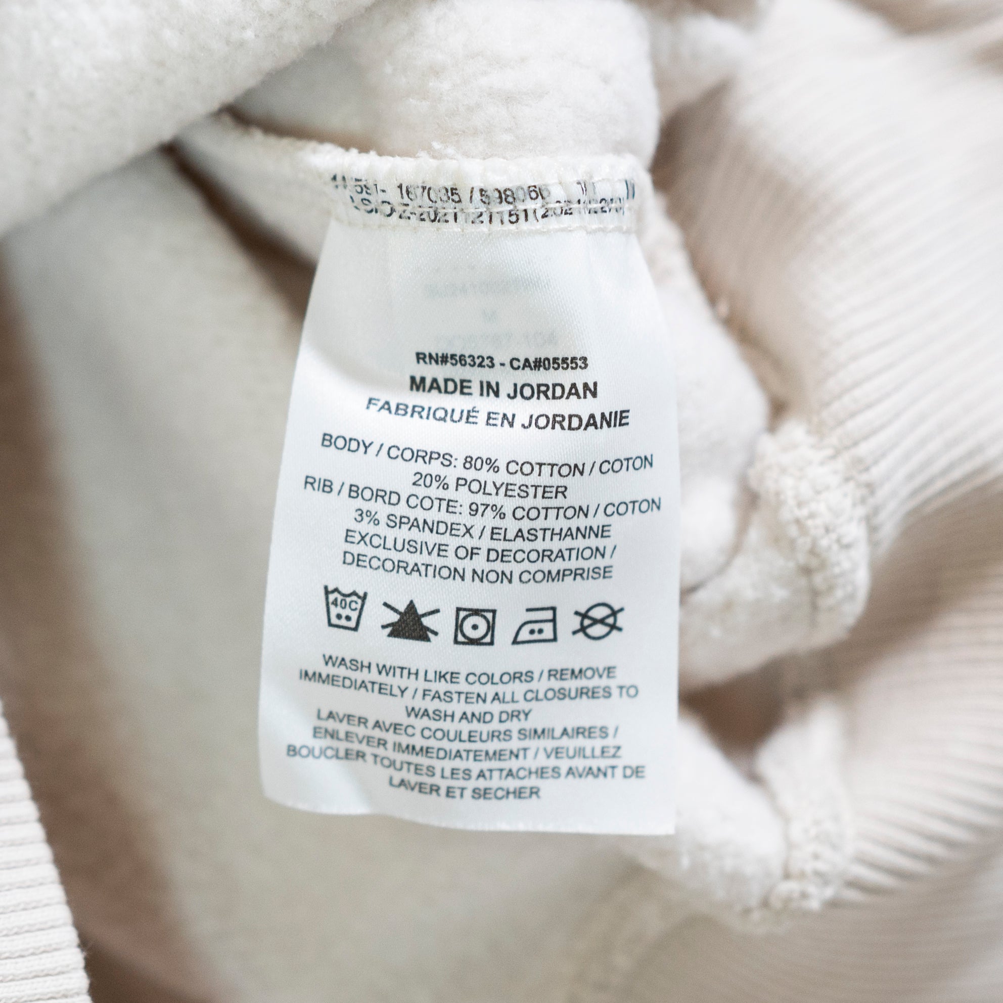 Nike Women's Cotton Fleece Lined Quarter Zip Pullover Sweater Neutral Ivory M