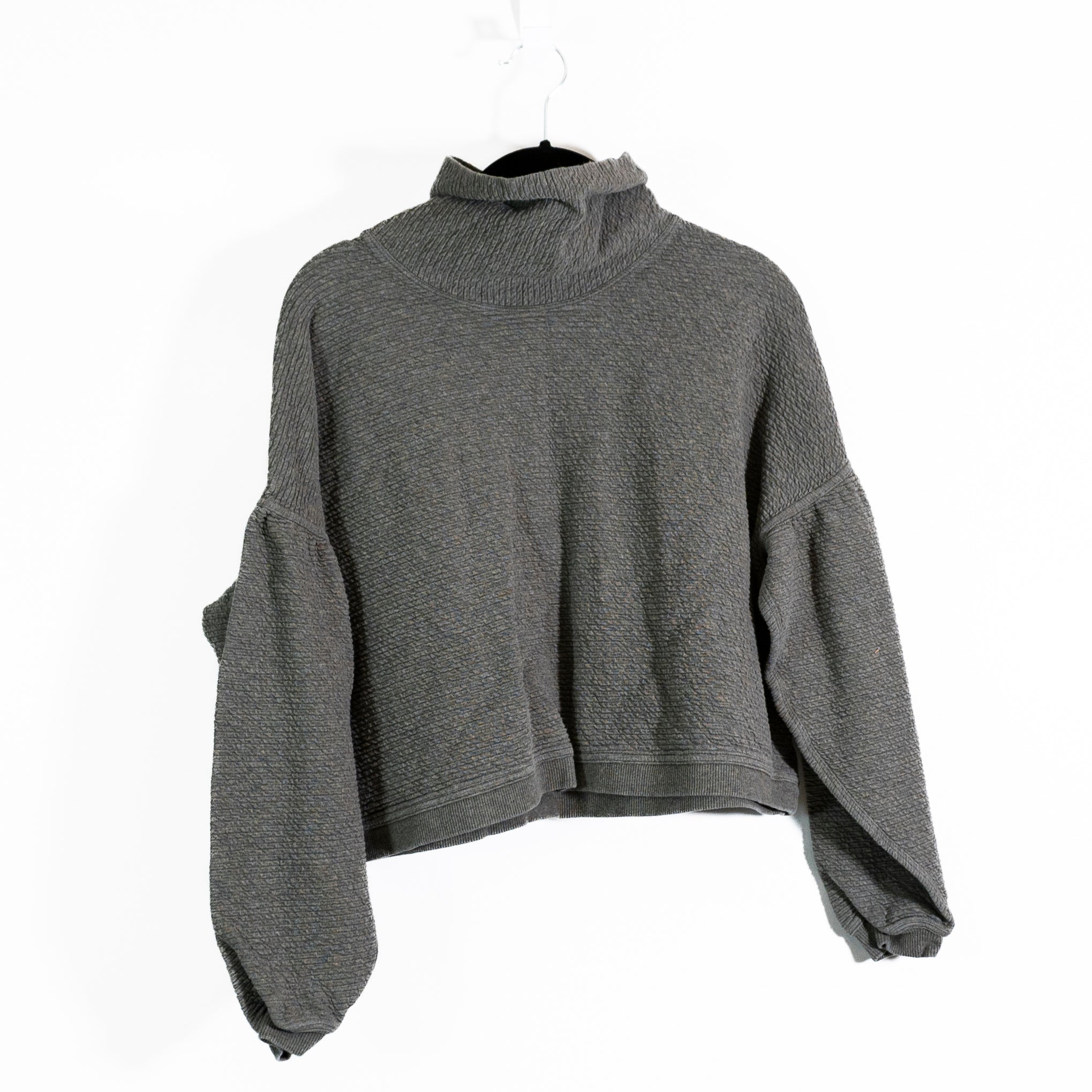 Lululemon Peaceful Moments Pullover Turtleneck Heathered Grey Sage Sweater 6