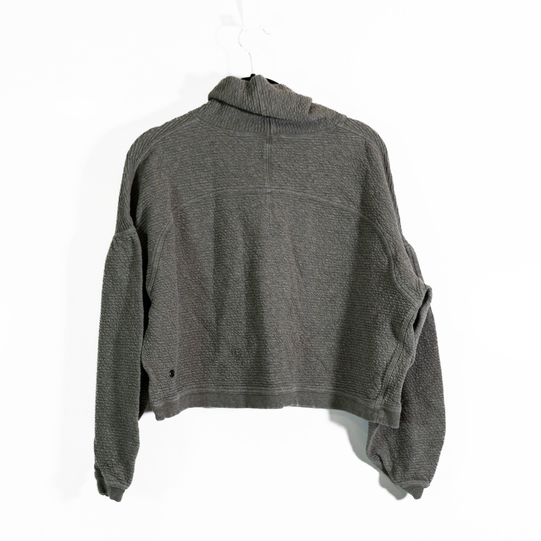 Lululemon Peaceful Moments Pullover Turtleneck Heathered Grey Sage Sweater 6
