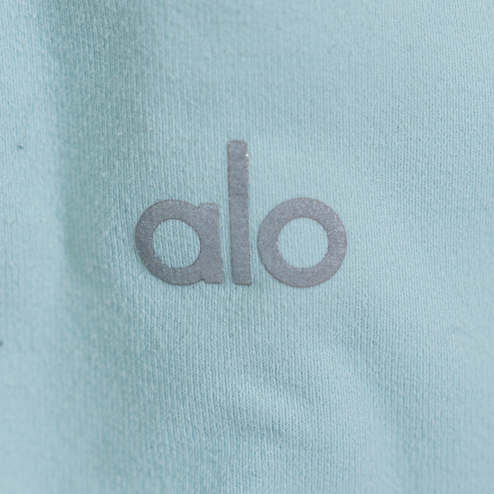 Alo Yoga Women's Cotton Blend High Rise Athletic Work Out Crop Leggings Blue S