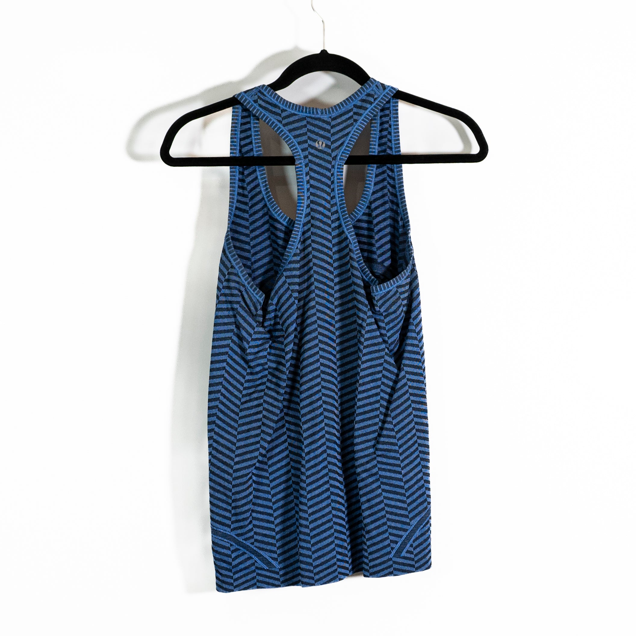 Lululemon Swiftly Tech Tank Top Racerback Heathered Harbor Blue Herringbone 6