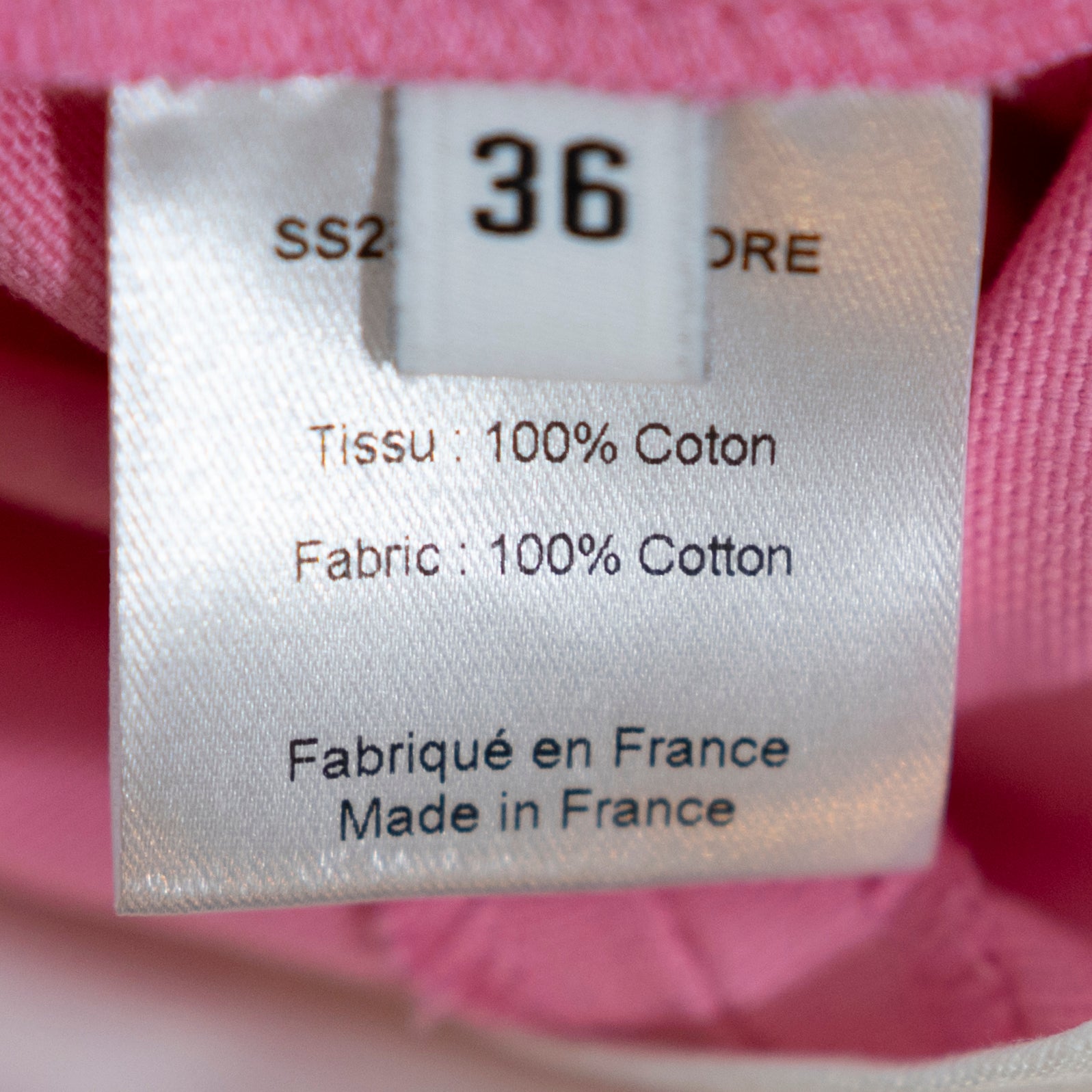 NEW Roseanna Drugjohn Straight Leg Cotton Canvas Pants Solid Pink 36 / Small