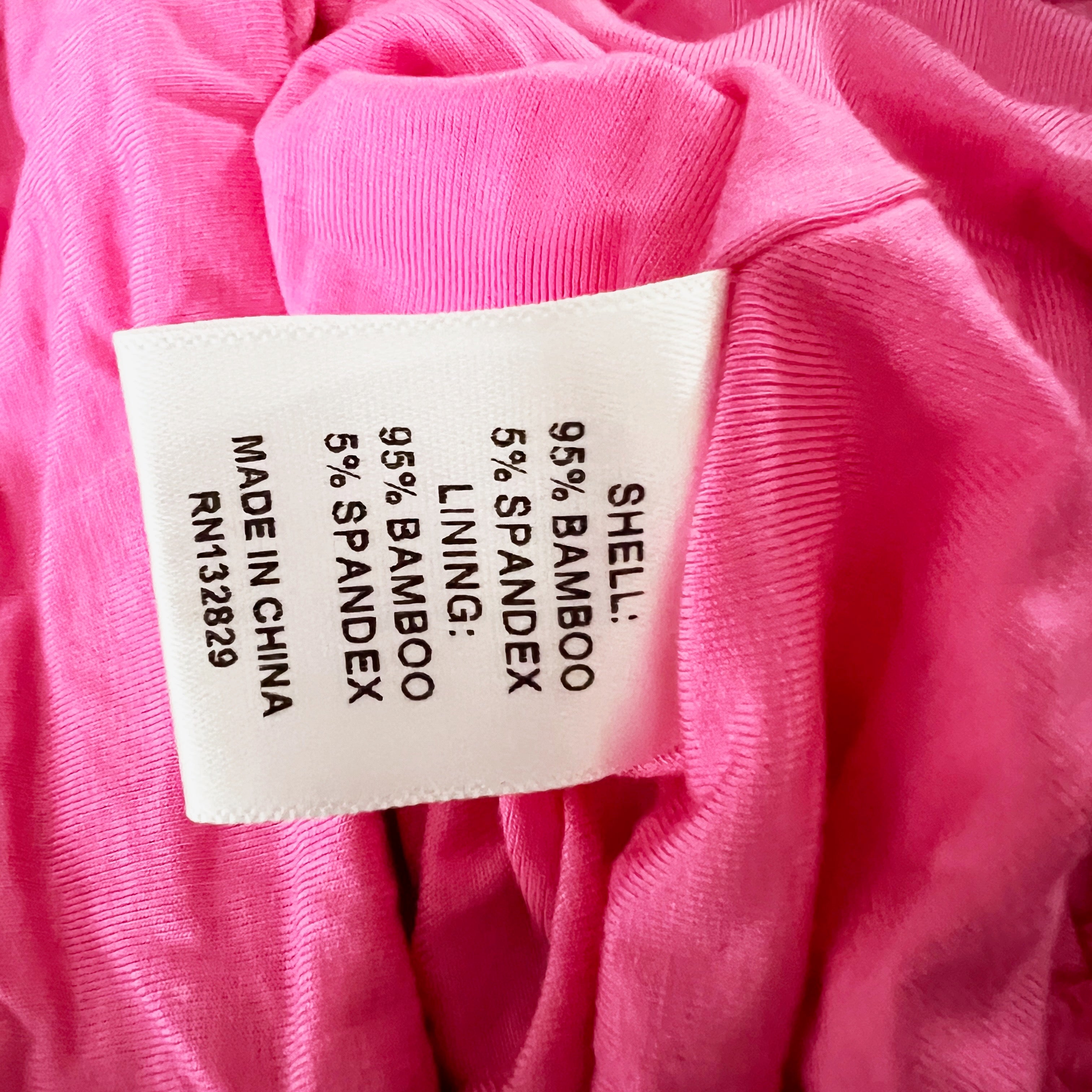 Camila Coelho Lena Bamboo Stretch Jersey Knit Ruched Bodycon Mini Dress Pink XXS