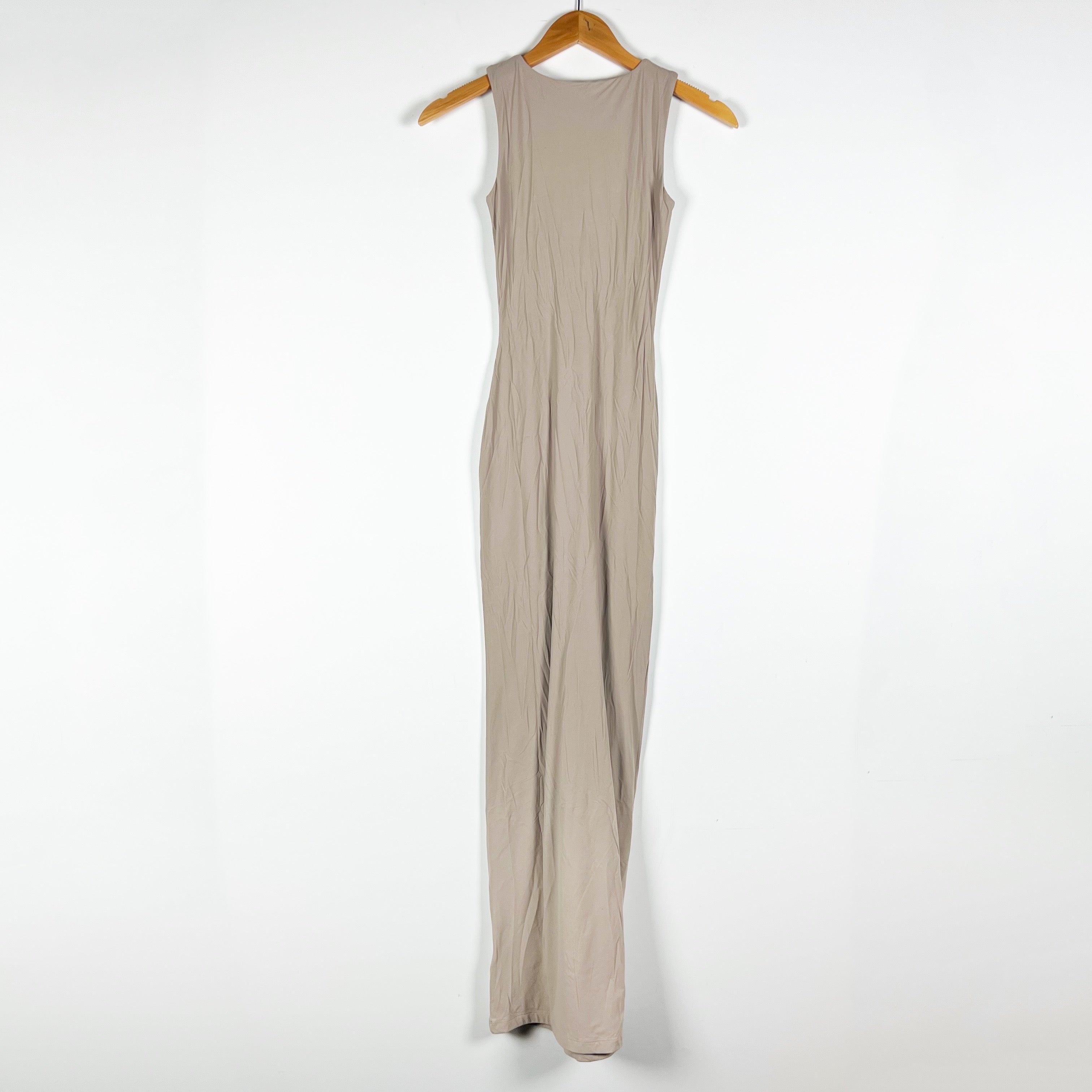 NEW Guess Crystal Jewel Embellished Logo Sleeveless Bodycon Long Tank Dress XS