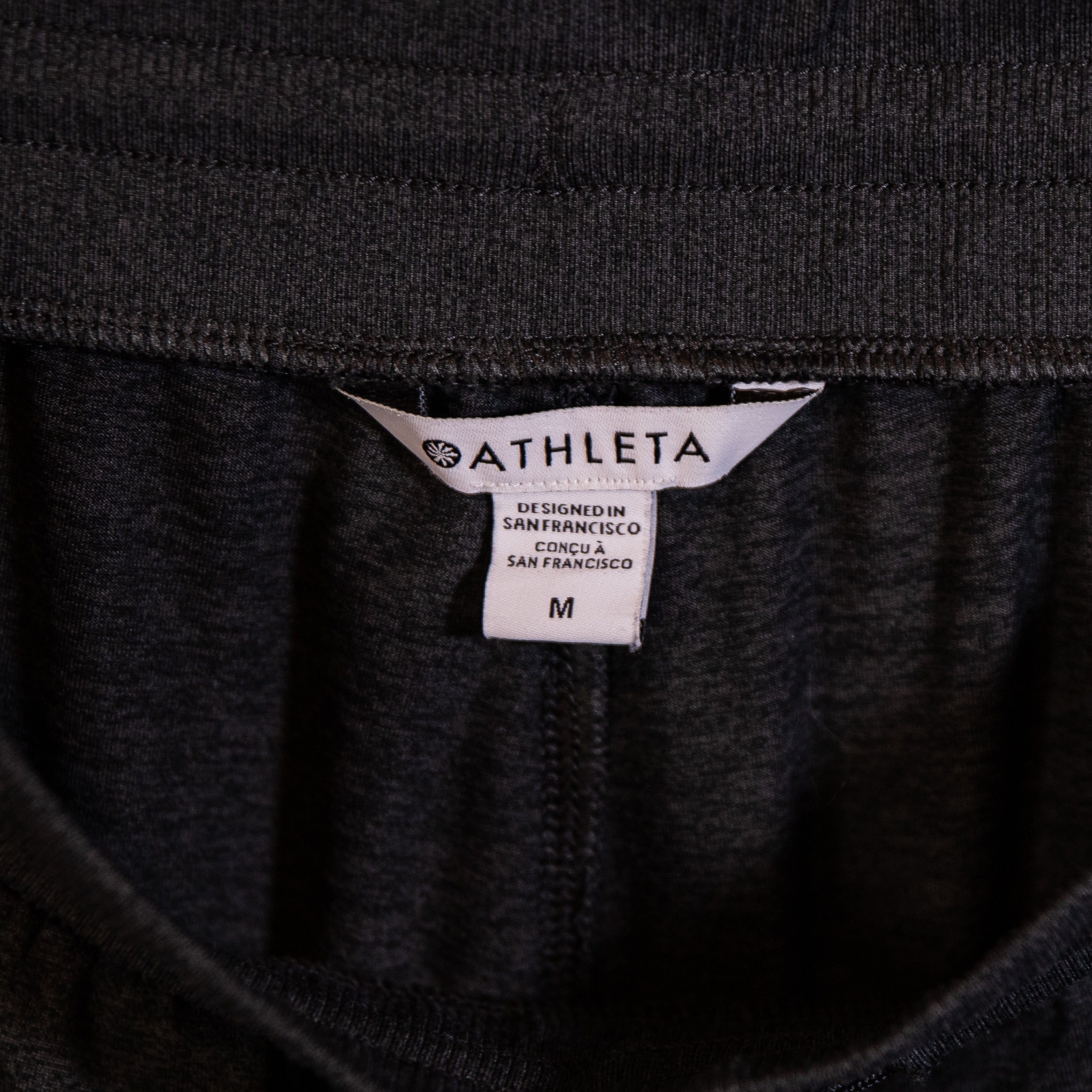 Athleta Women's Uptempo Joggers Stretch Knit Mid Rise Ankle Crop Pants Gray M