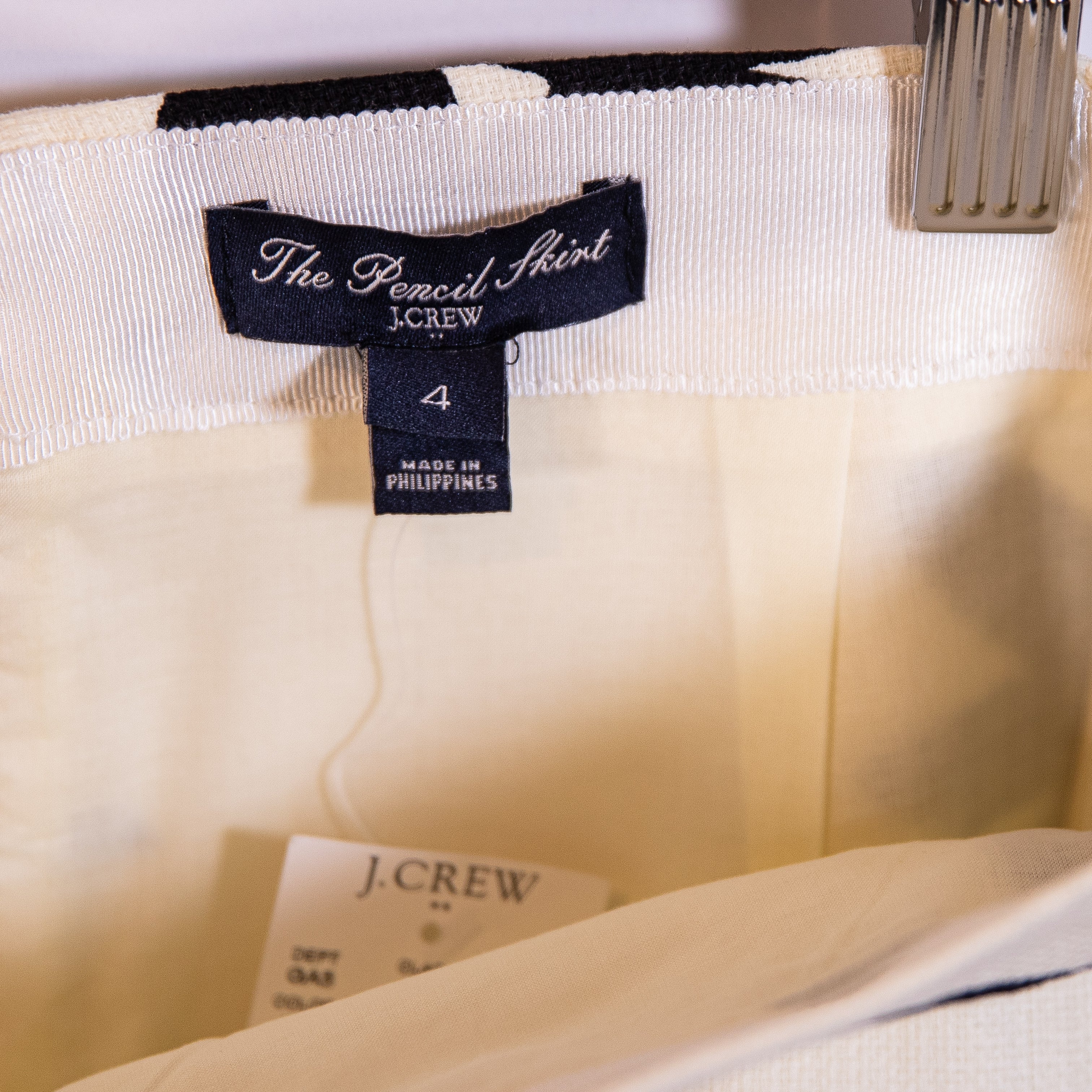 NEW J. Crew The Pencil Skirt Collection Basketweave Floral Flower Print 4