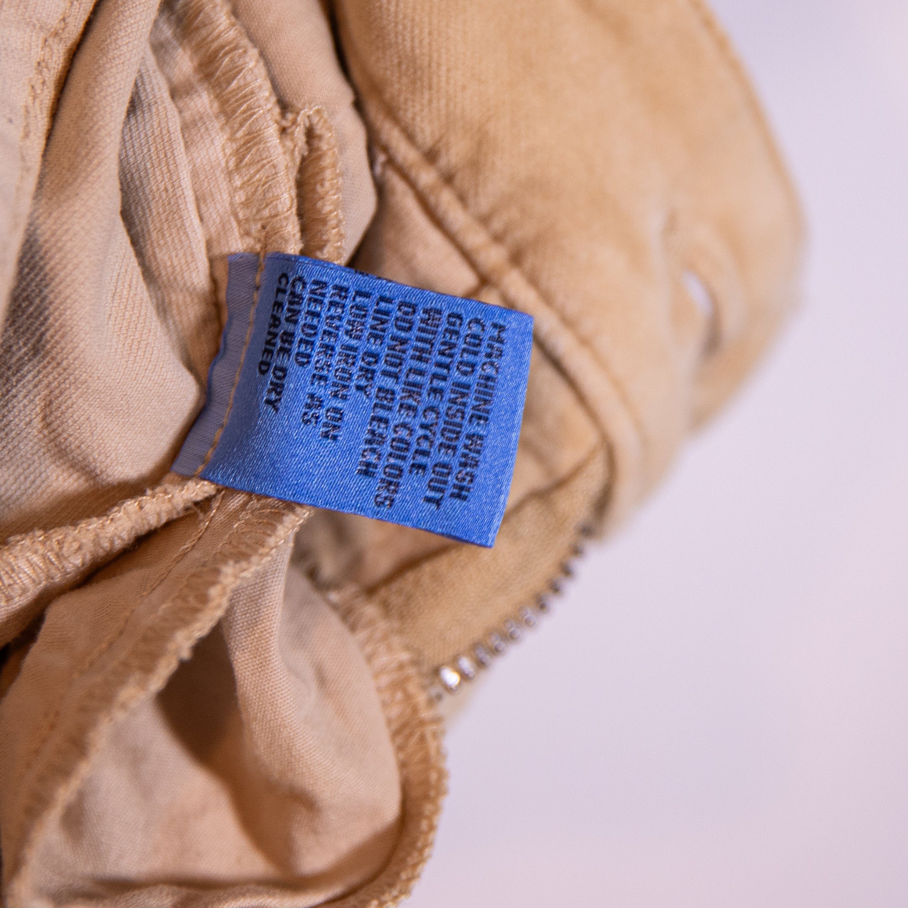 J. McLaughlin Cotton Stretch Velvet Velour Straight Leg Trouser Pants Neutral 10