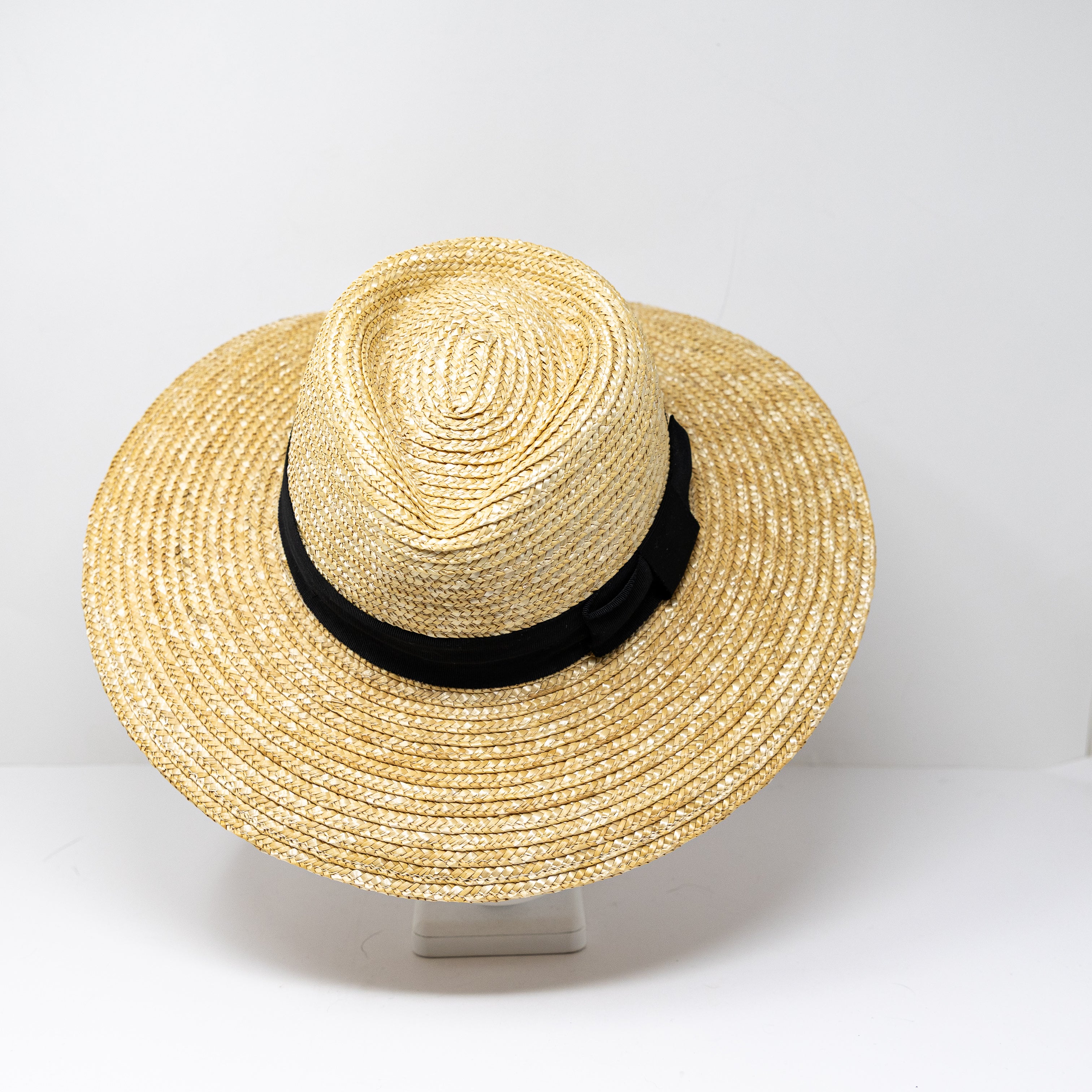 Brixton Joanna Straw Woven Weave Ribbon Trim Sun Hat Accessory Honey Small