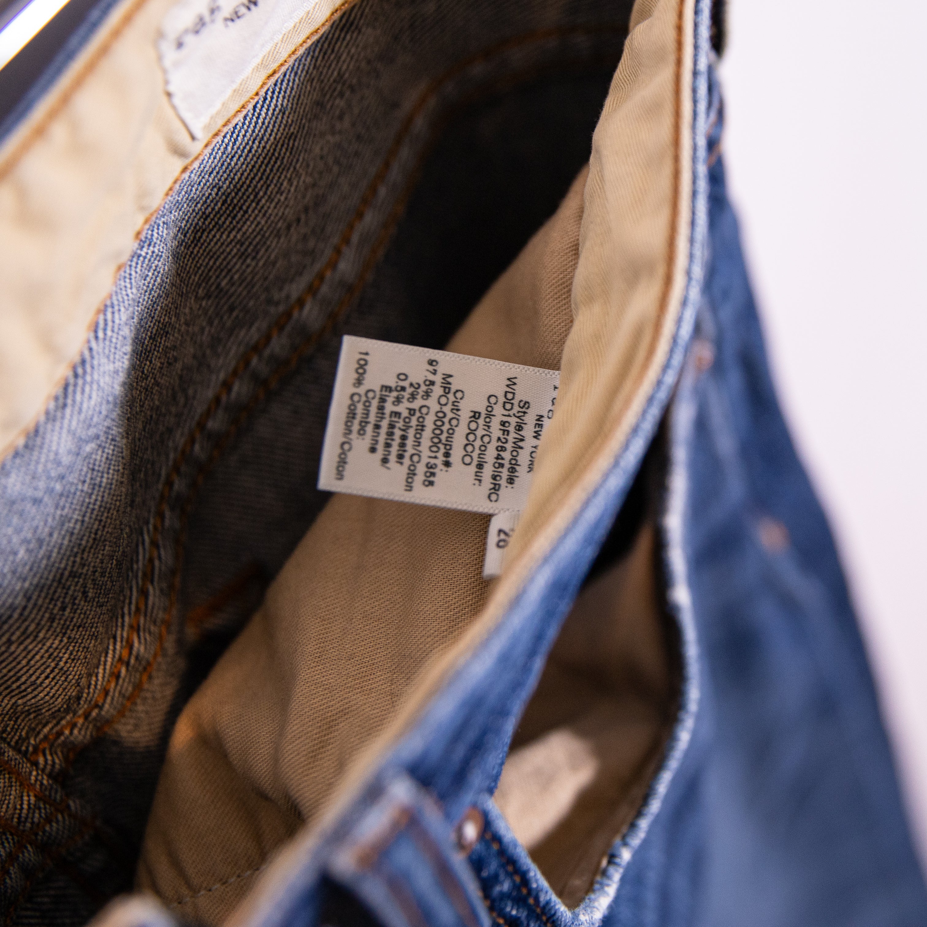 Rag & Bone Maya High Rise Ankle Straight Cotton Stretch Denim Jeans Rocco Wash