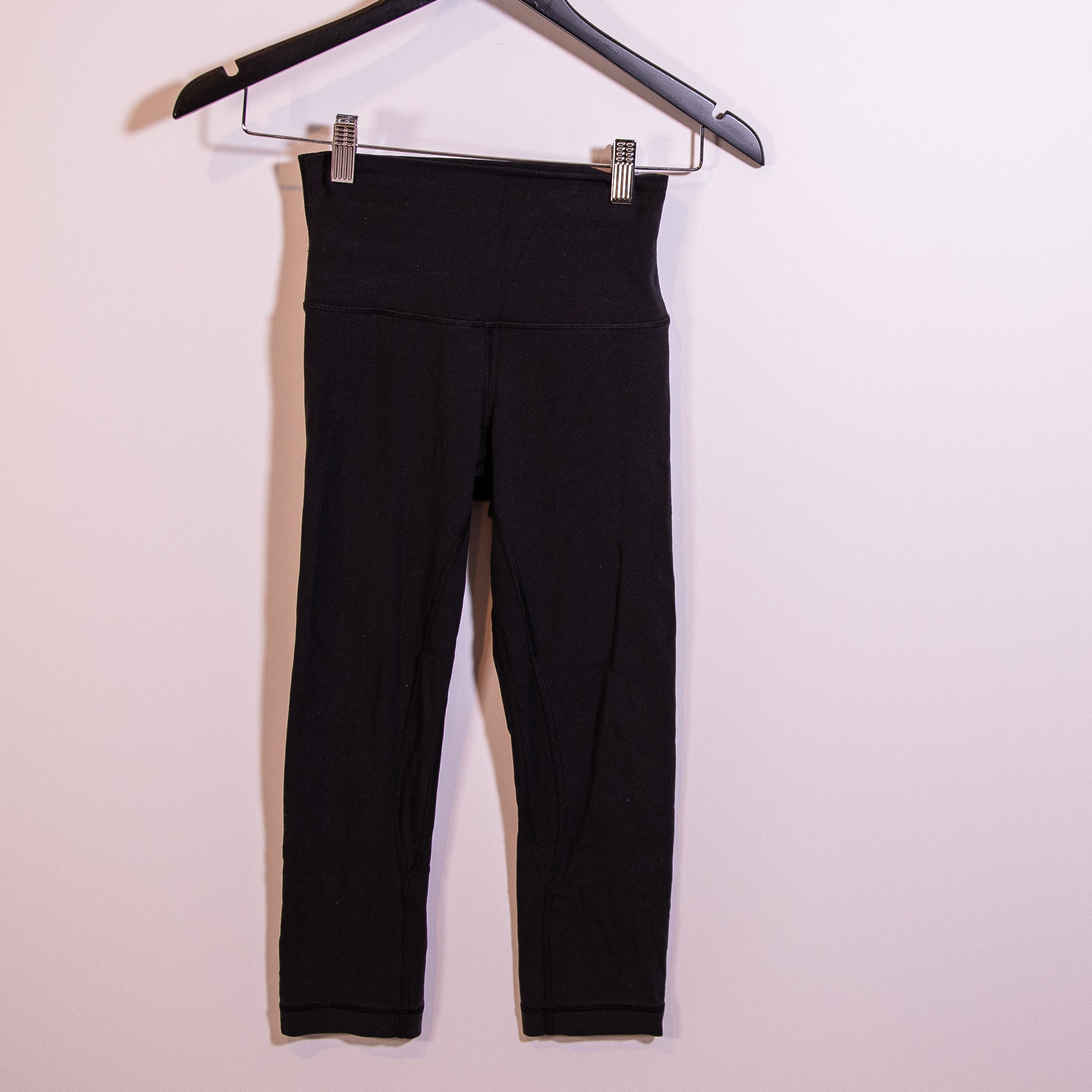 Lululemon Women's Align Athletic Work Out Leggings Solid Black Pants 2