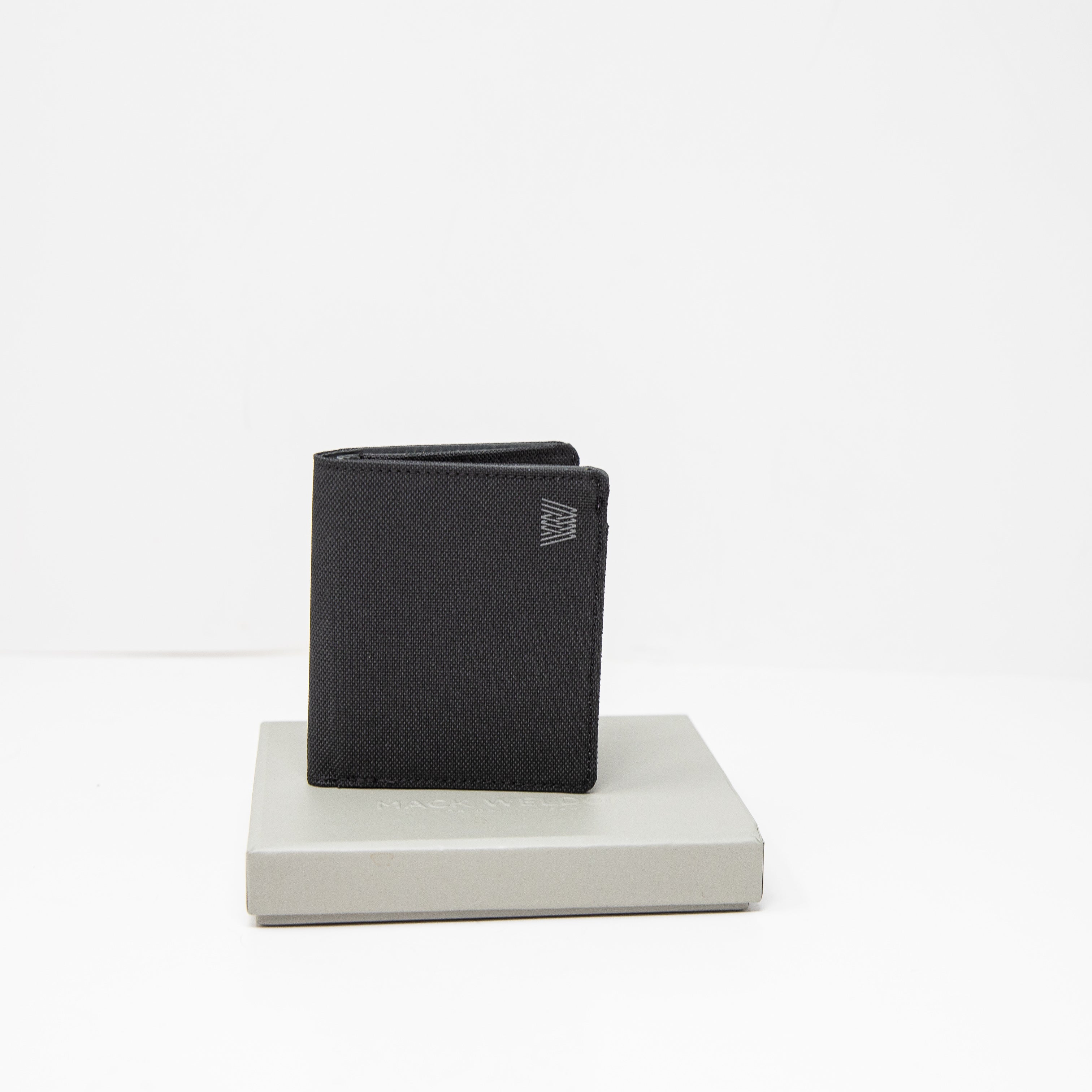 Mack Weldon Men's Bi Fold Woven Fabric Wallet Gray