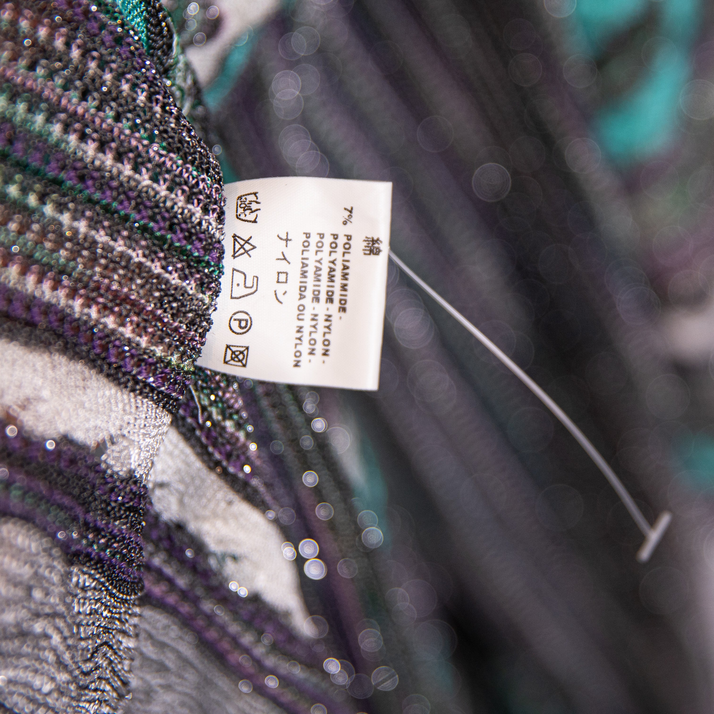 Missoni Made In Italy Cotton Blend Stretch Knit Open Front Cardigan Sweater 6