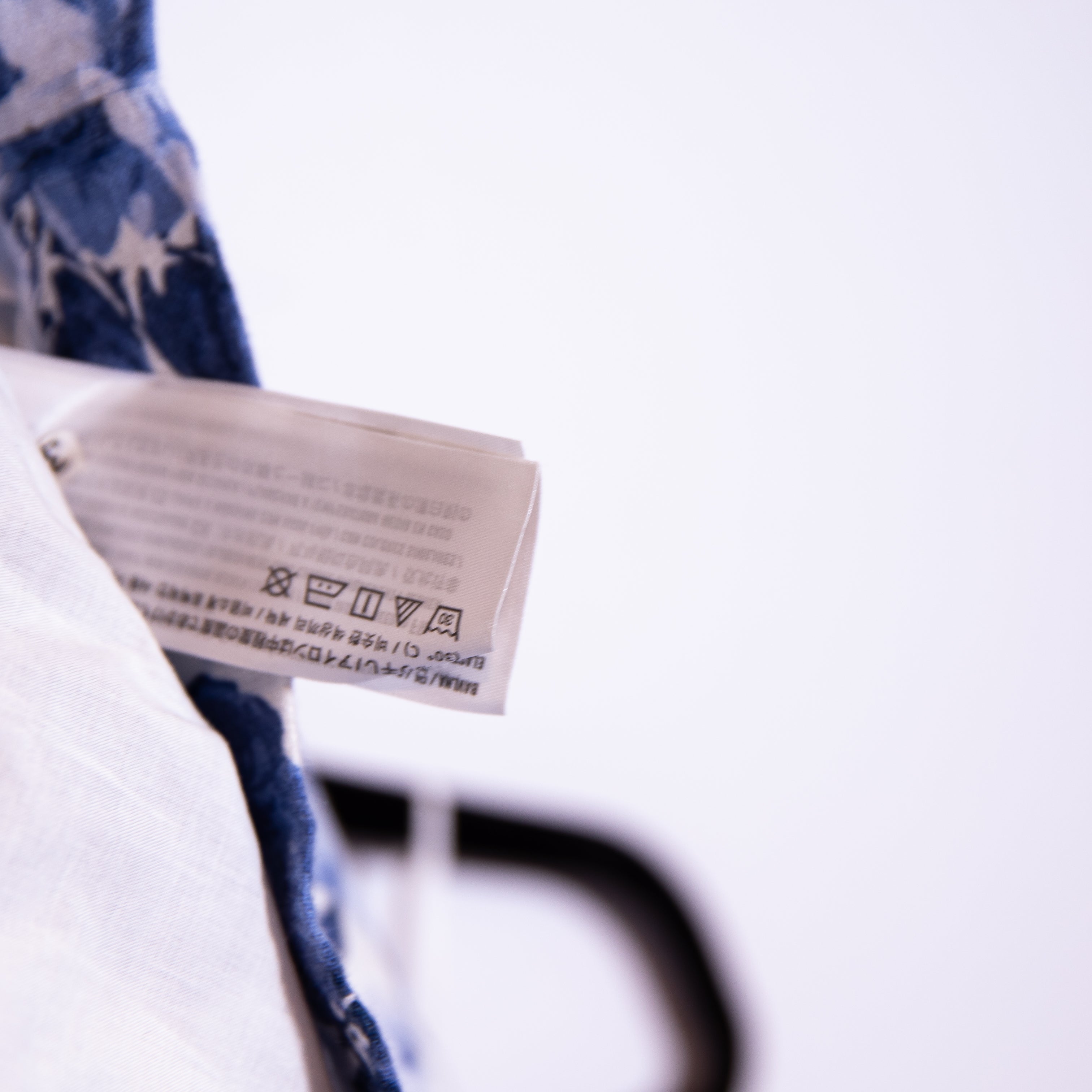 Abercrombie & Fitch Cotton Linen Blue White Floral Print Strapless Midi Dress ST