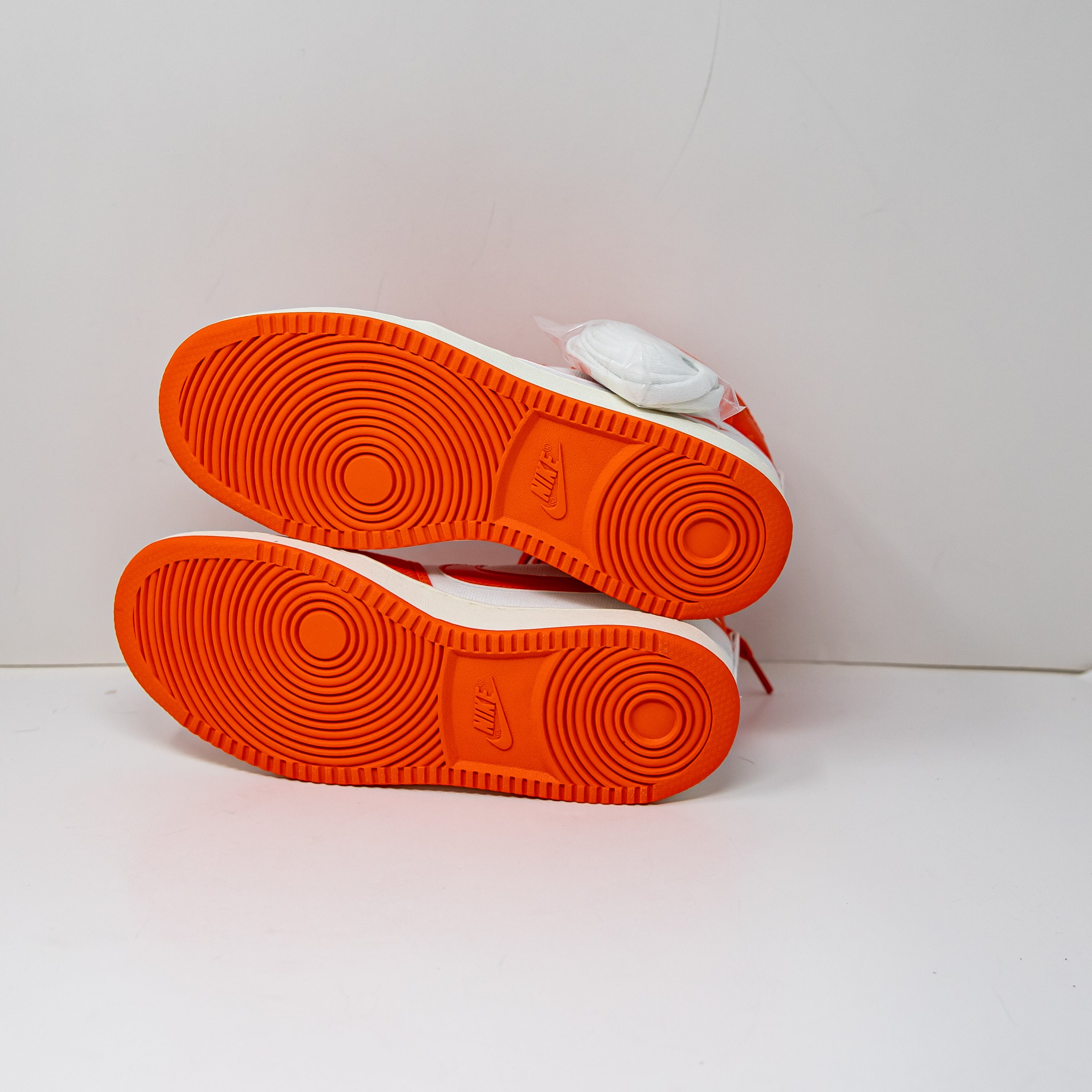 NEW Nike Men's Jordan 1 Retro AJKO Syracuse Rush Orange White High Top Sneakers