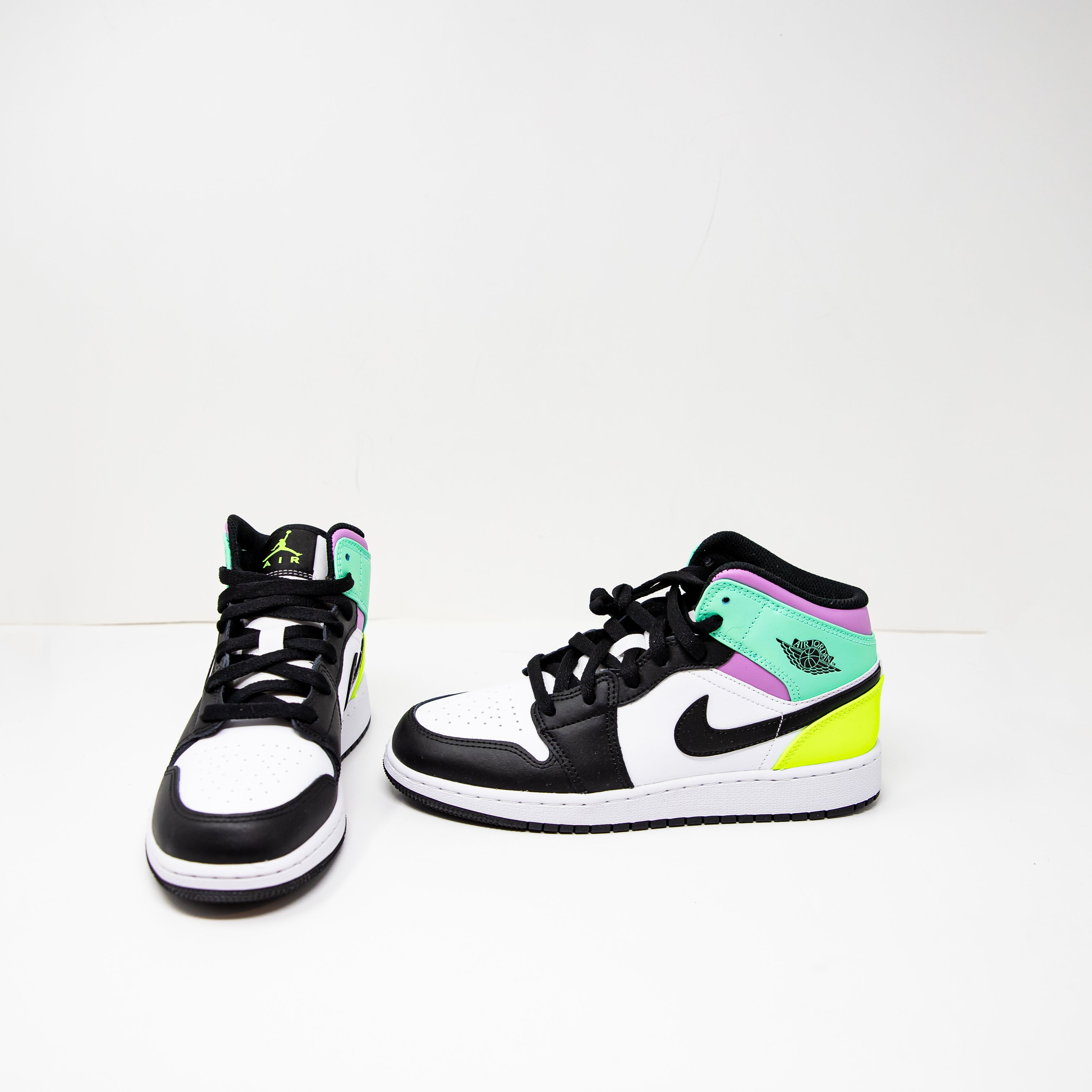 NEW Nike Air Jordan 1 Mid GS Pastel 554725-175 High Top Sneakers Shoes 6Y