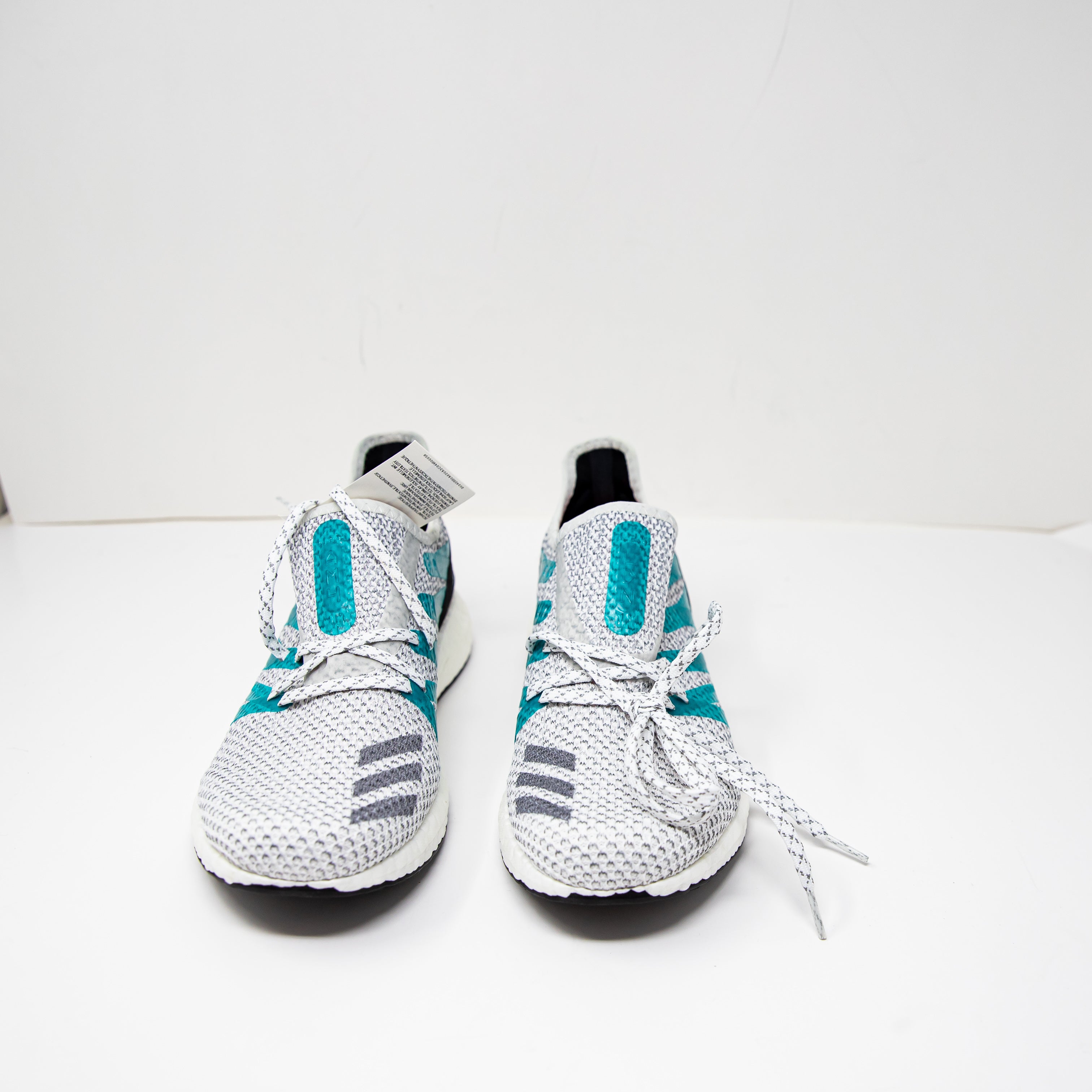 NEW Adidas Women's Am4ldn White Gray Black Lace Up Running Shoes Sneakers 6