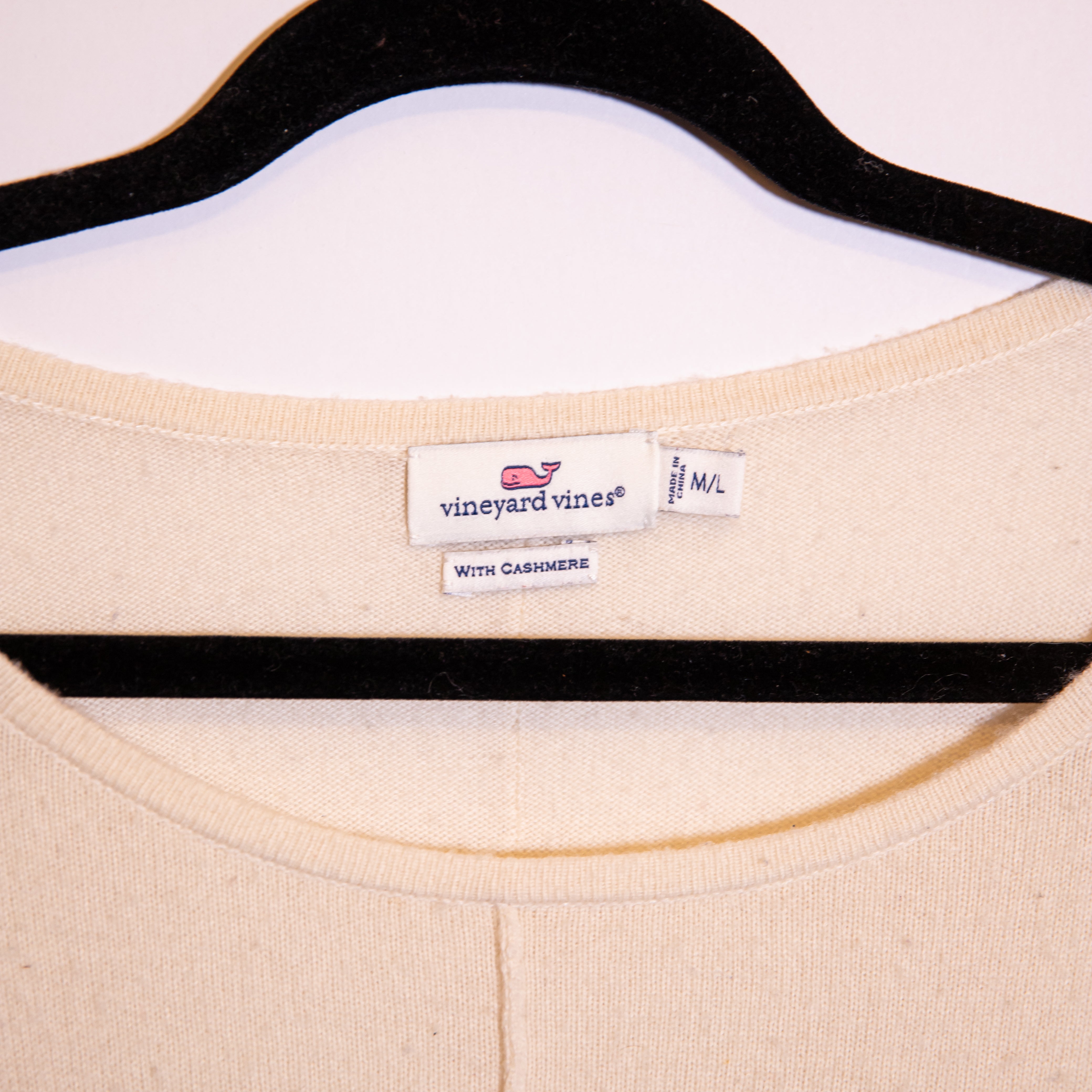 Vineyard Vines Women's Wool Cashmere Stretch Knit Pullover Stripe Sweater Poncho