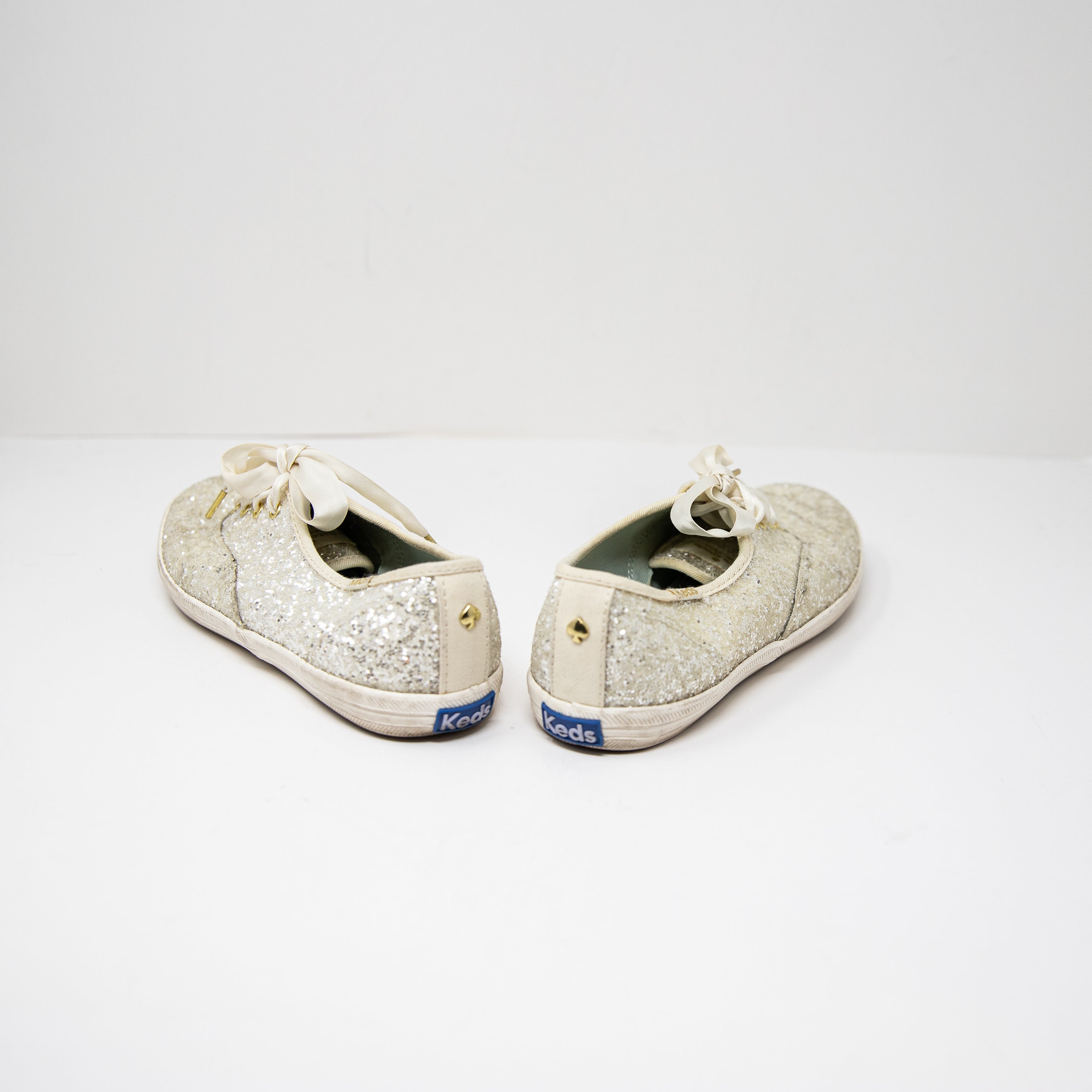 Keds x Kate Spade Women's Glitter Sparkle Embellished Low Top Sneakers Shoes 6