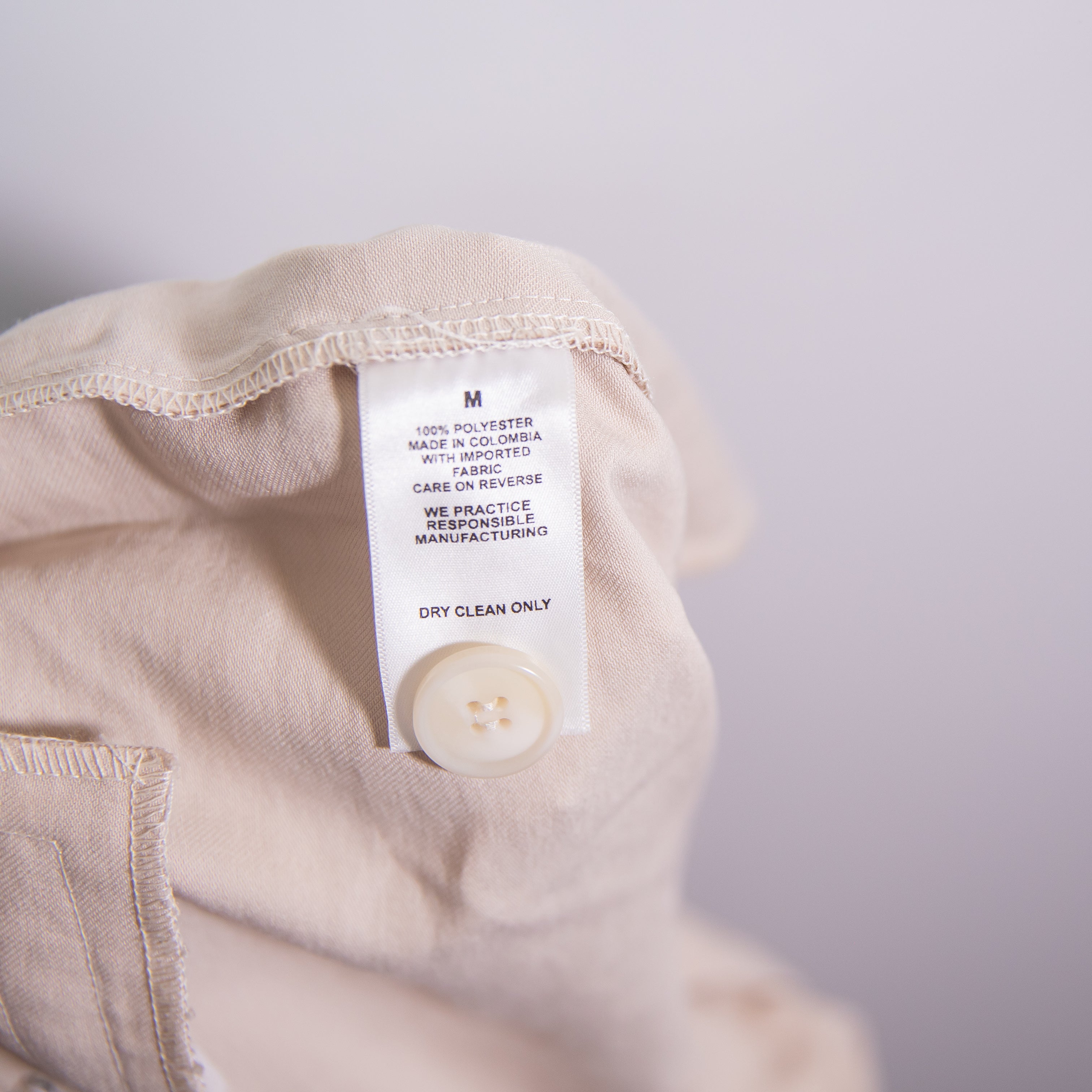 Nonchalant Label Fabi Wide Leg Mid Rise Pleated Trouser Pants Neutral Beige M