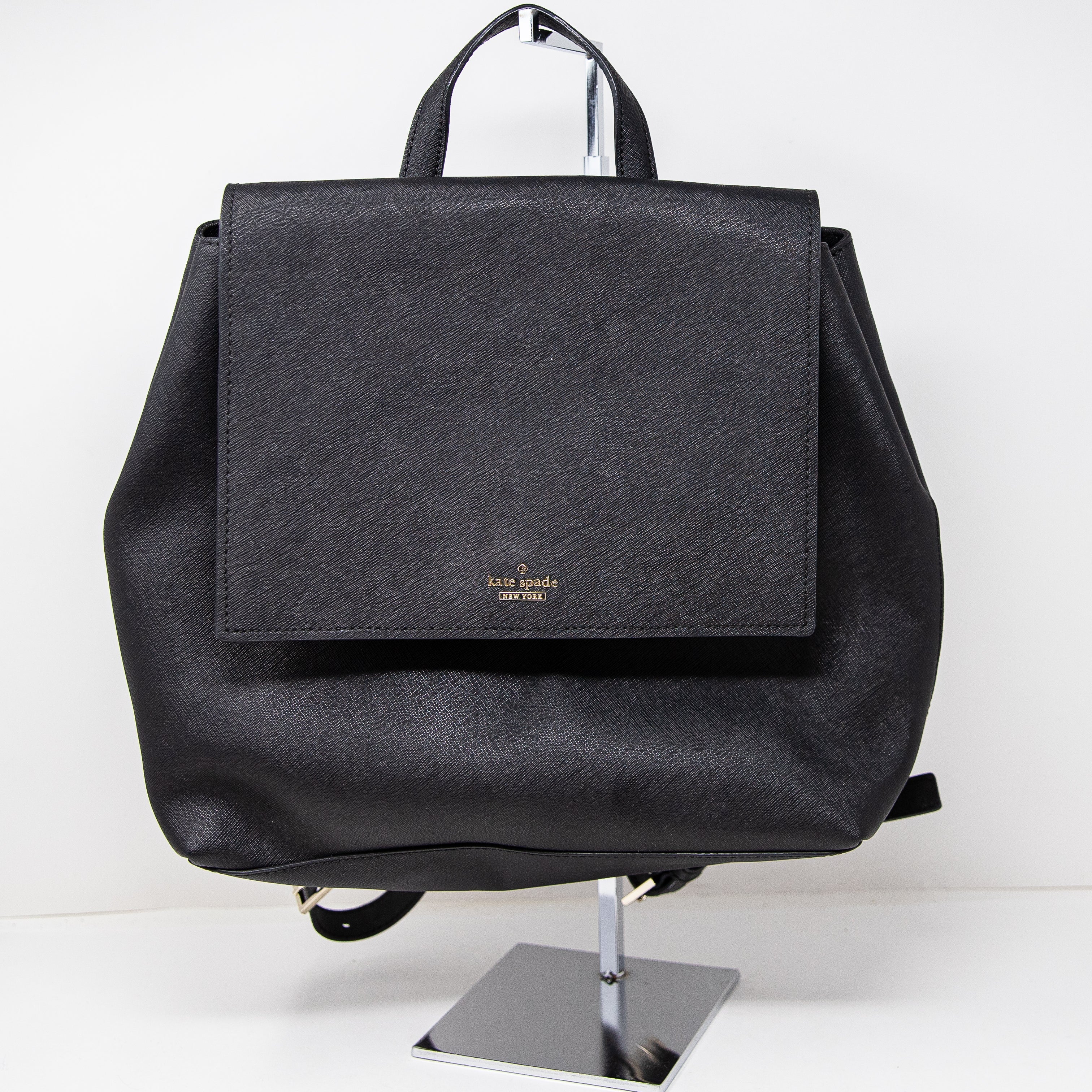 Kate Spade New York Cameron Street Neema Leather Backpack Purse Bag Black