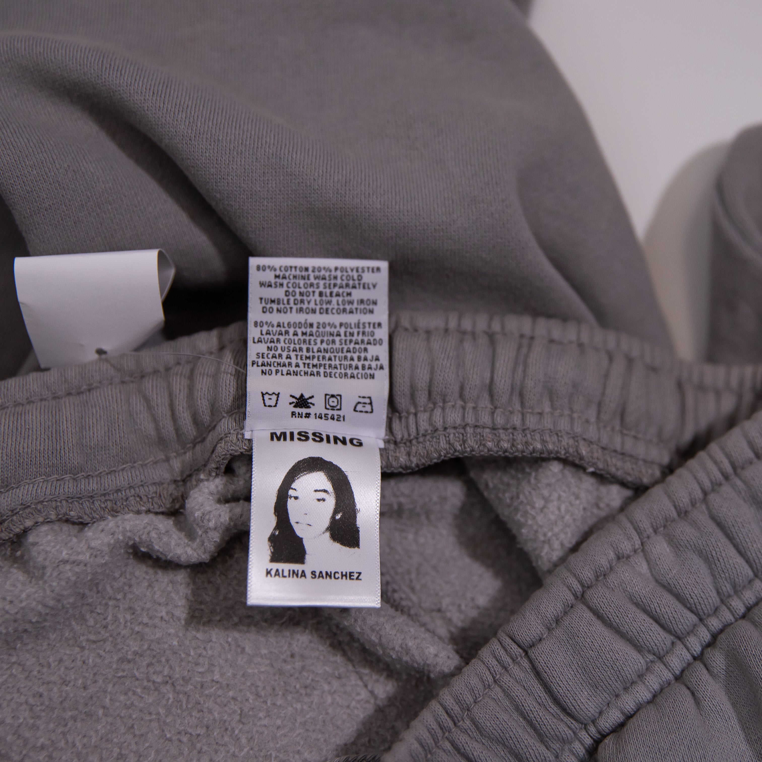 NEW Cross Colours World Peace Cotton Fleece Lined Pull On Joggers Sweat Pants S