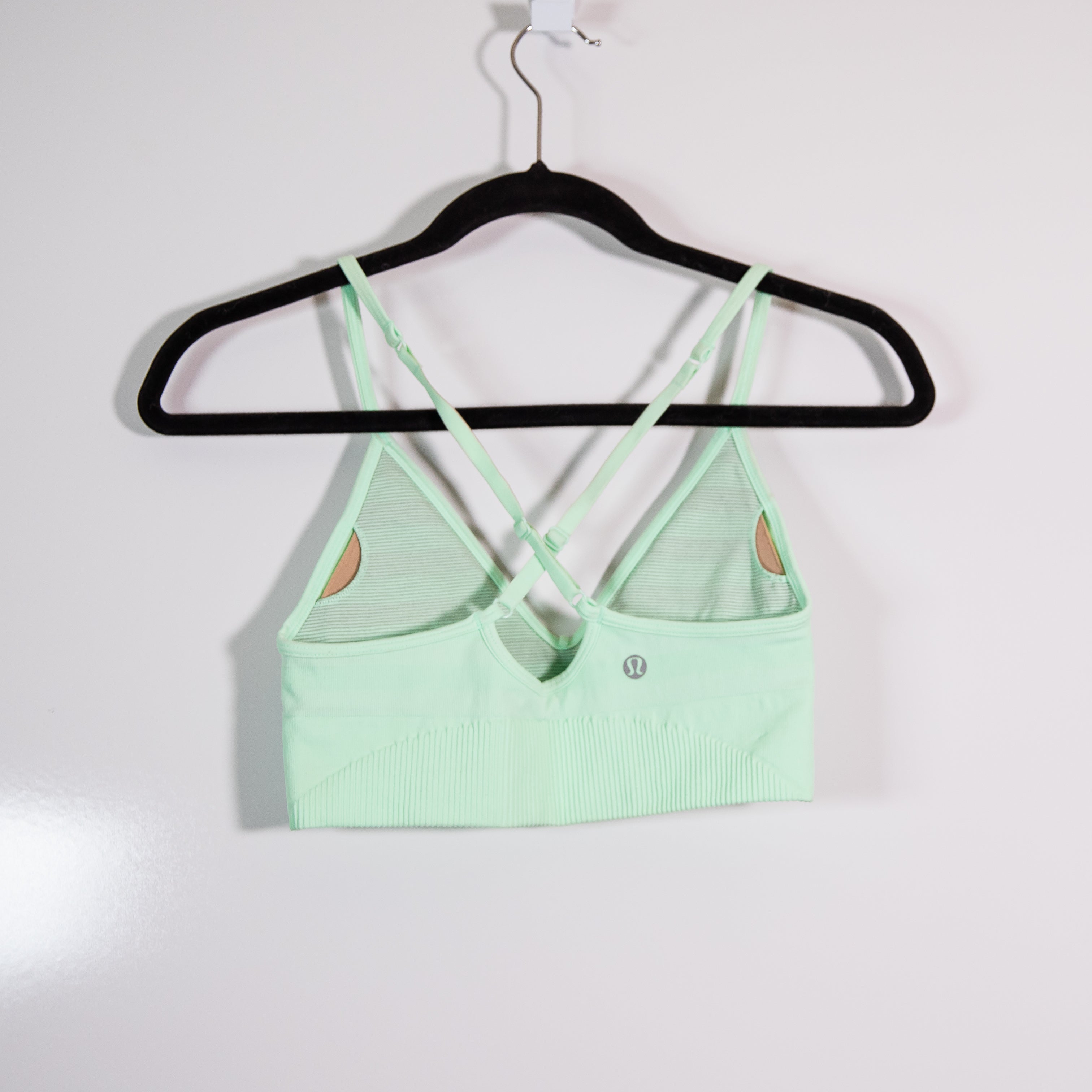 Lululemon Women's Ebb to Street Athletic Sports Bra Light Support Delicate Mint