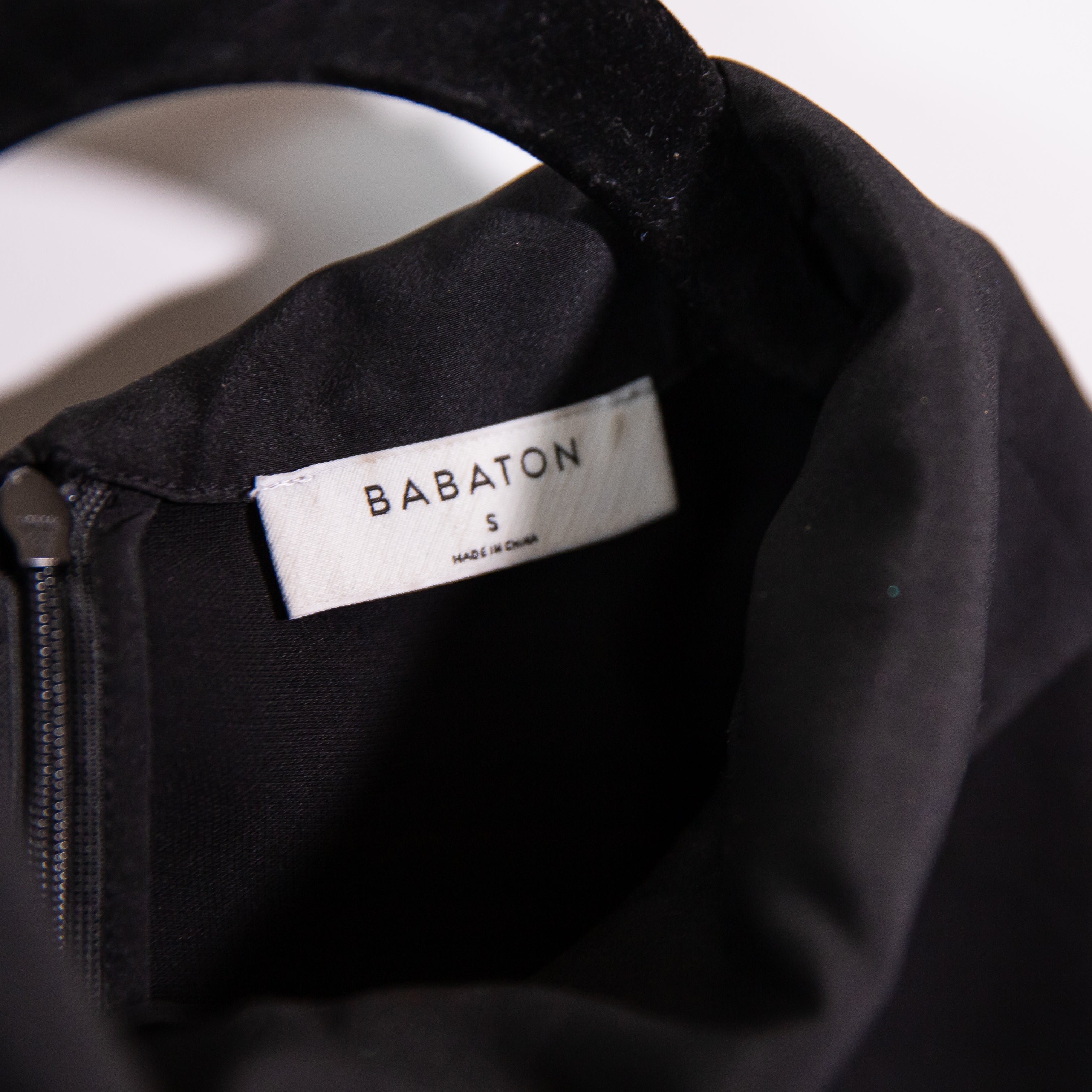 Babaton Aritzia Turtleneck Cropped Boxy Cut Long Sleeve Blouse Shirt Top Black S