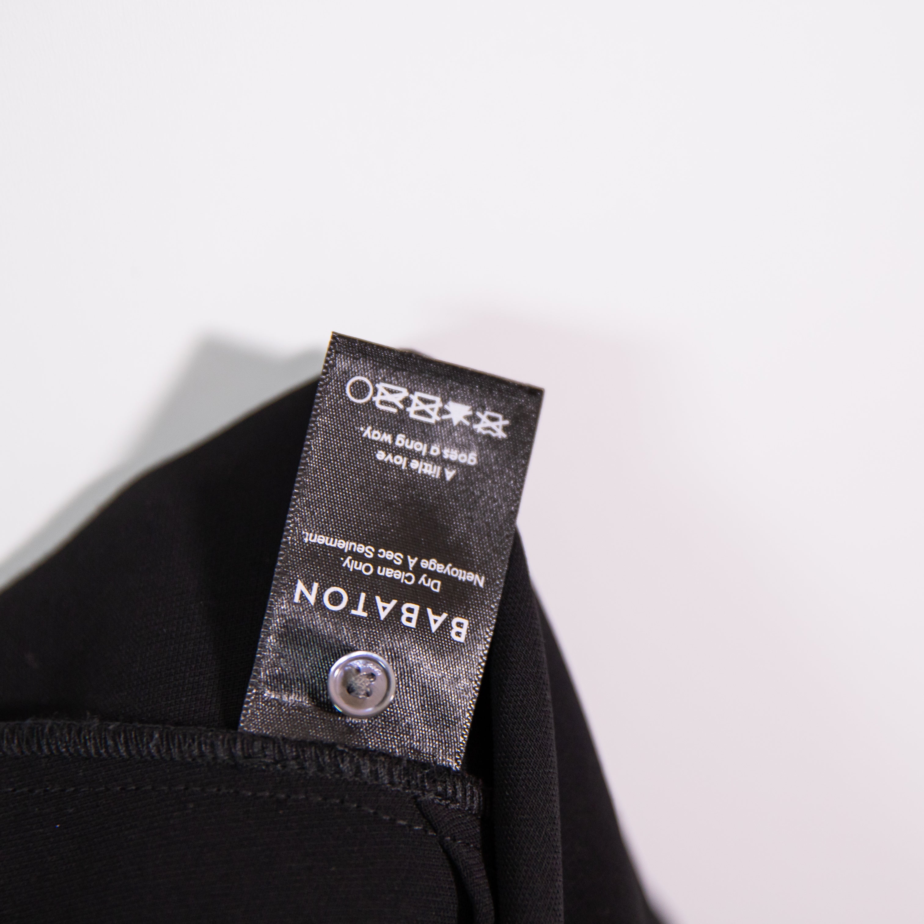 Babaton Aritzia Turtleneck Cropped Boxy Cut Long Sleeve Blouse Shirt Top Black S