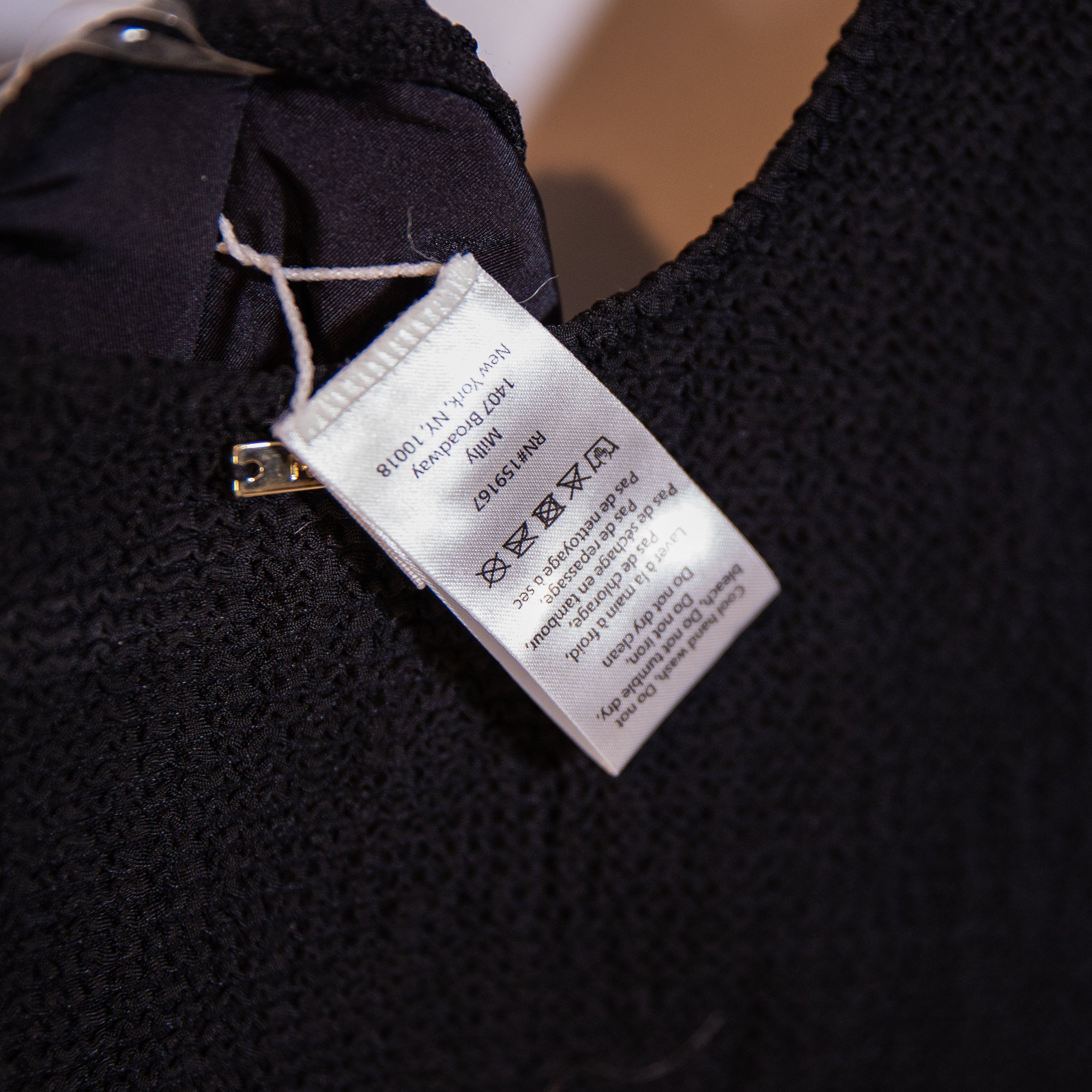 Milly Cabana Joni One Shoulder One Piece Swimsuit Bathing Suit Black Medium