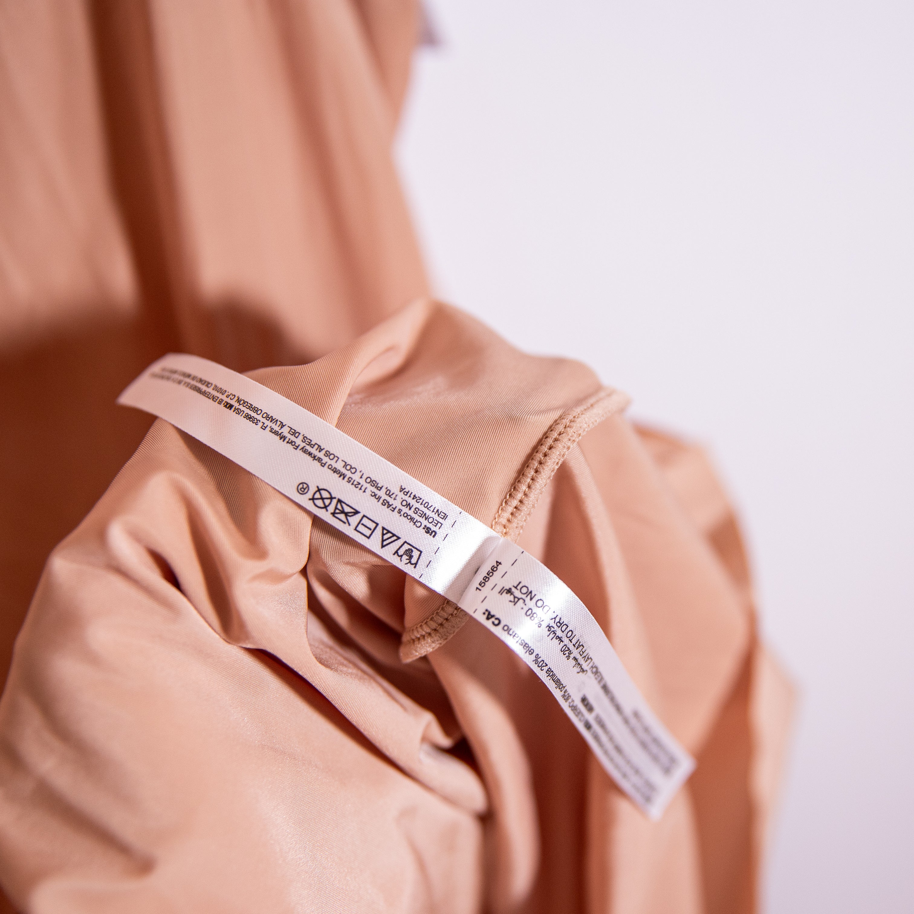 NEW Soma Intimates Smoothing Shaping Mini Dress Slip Soft Tan Neutral Large