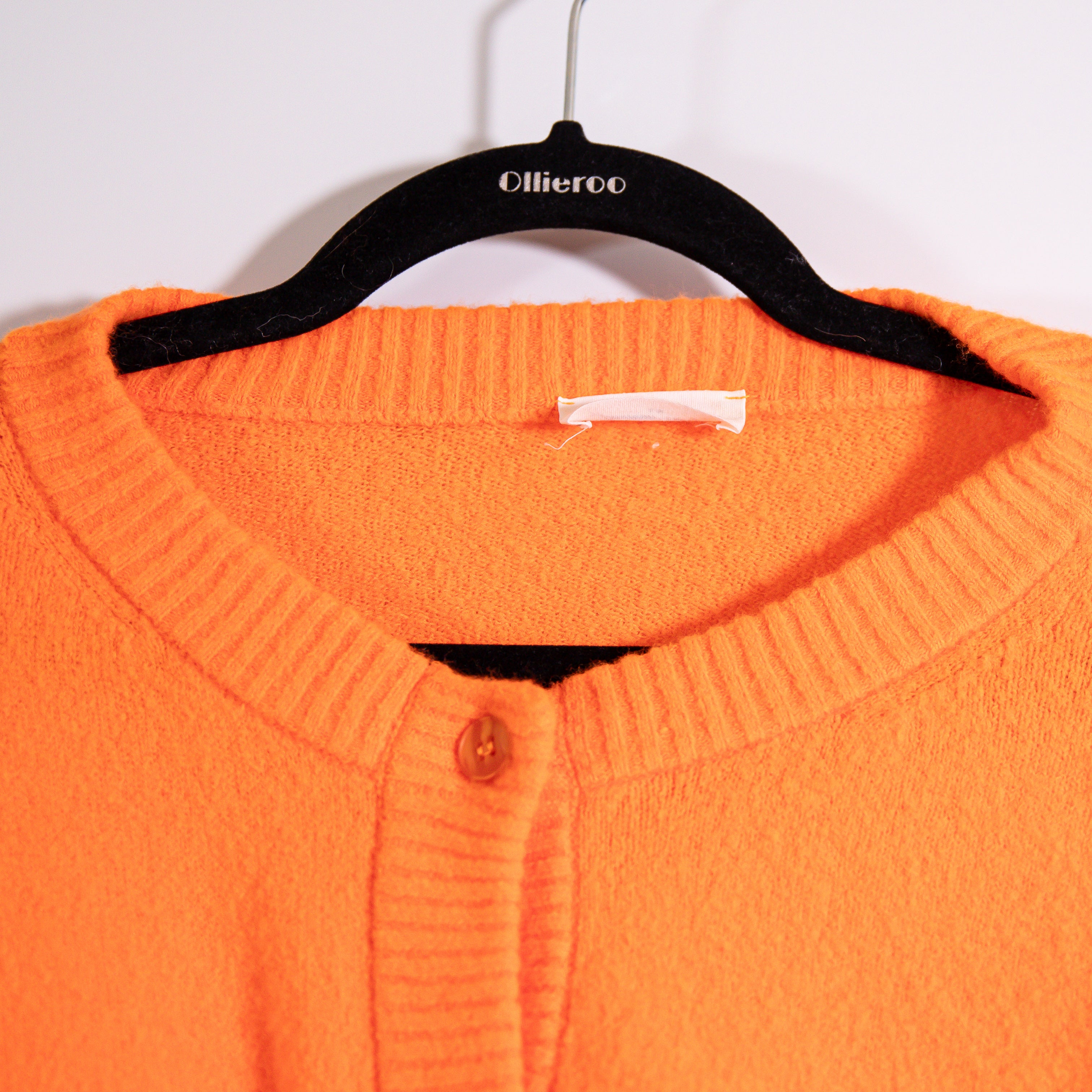 American Vintage DAM19E Wool Blend Knit Stretch Button Front Cardigan Sweater S