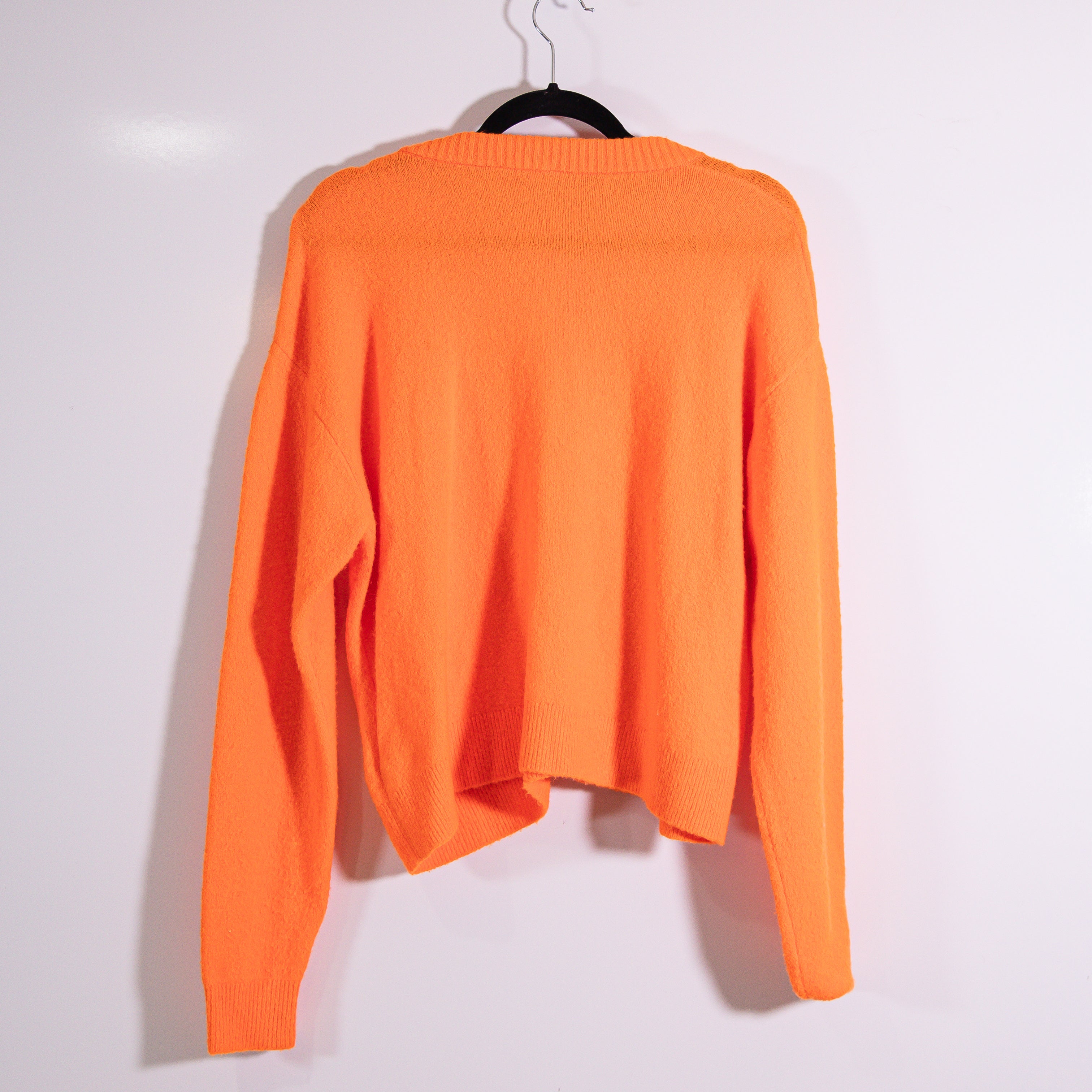 American Vintage DAM19E Wool Blend Knit Stretch Button Front Cardigan Sweater S