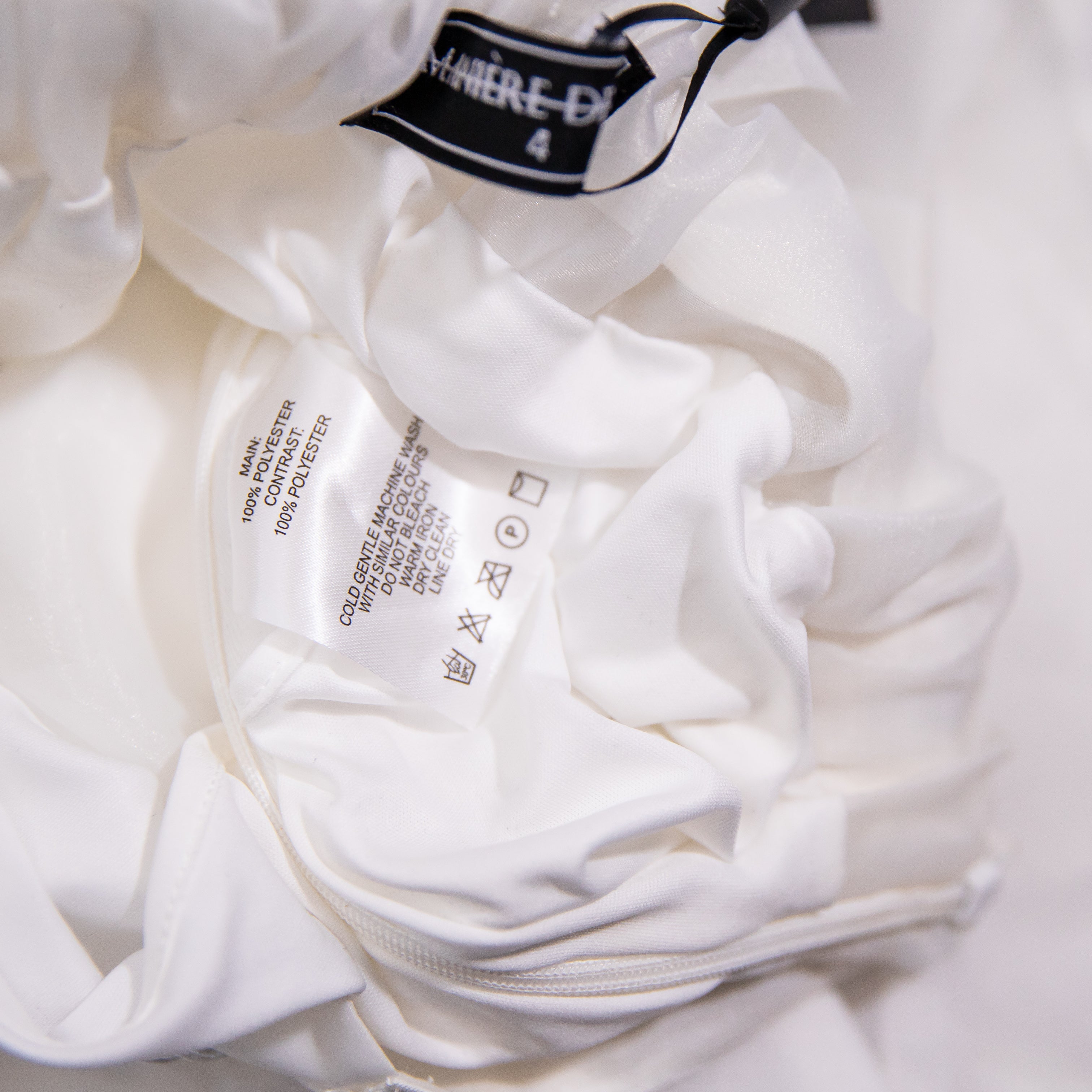 NEW Maniere De Voir Organza Semi Sheer Cargo Multi Pocket Trousers Pants White 4