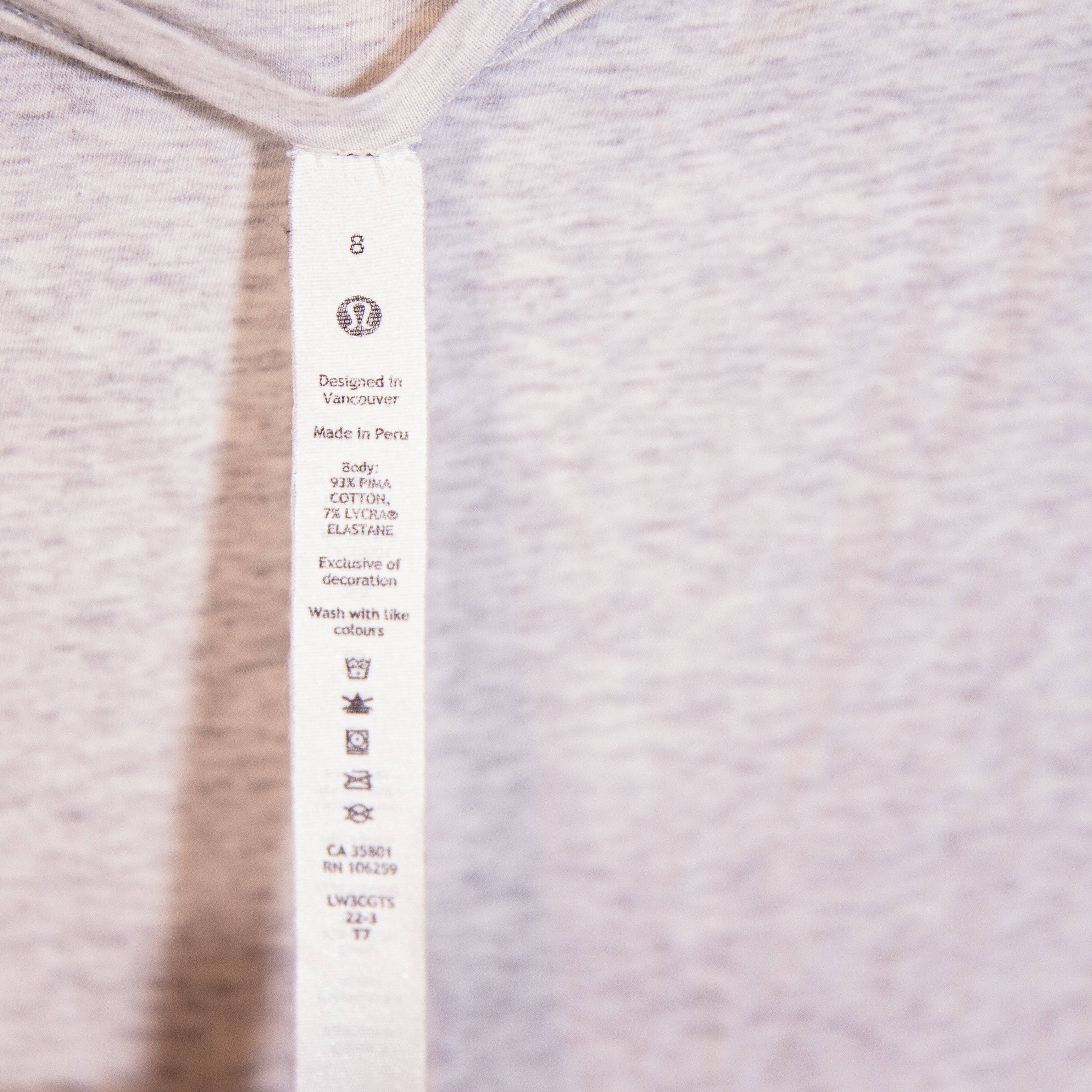 Lululemon Back in Action Long-Sleeve Shirt Heathered Core Ultra Light Grey 8